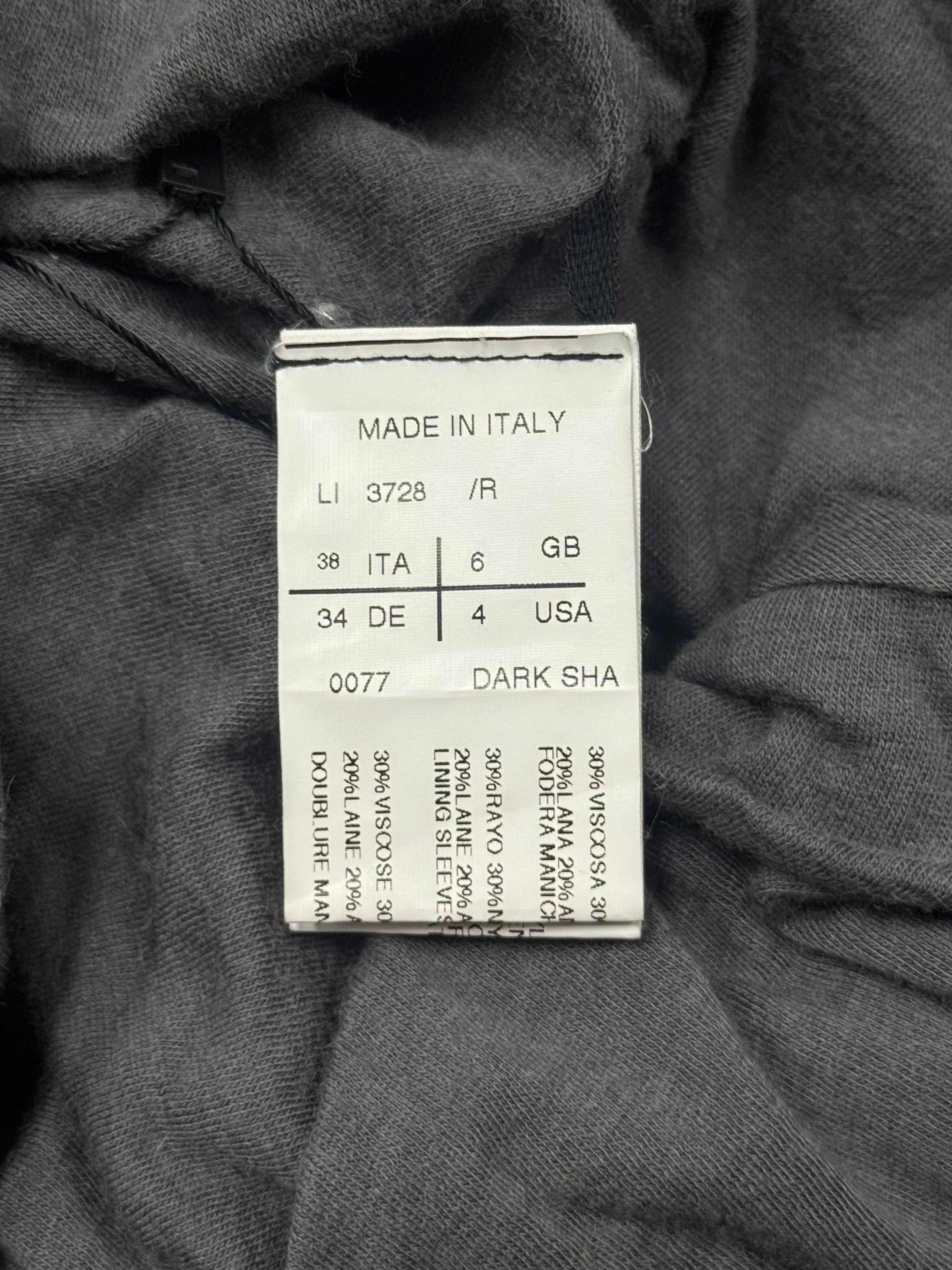 Rick Owens 2000s Rick Owens ‘Lilies’ Dark Grey Tie Up Cardigan Size M / US 6-8 / IT 42-44 - 5 Thumbnail