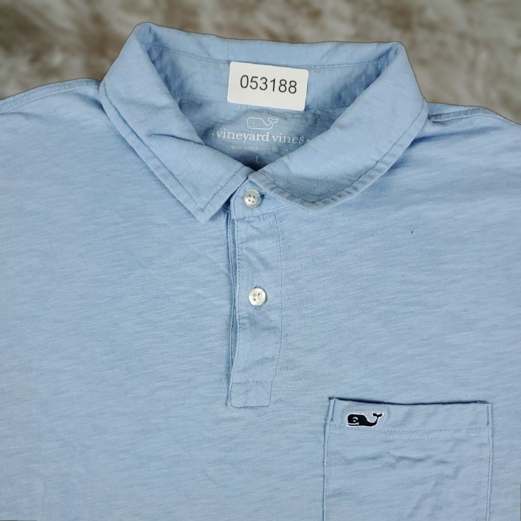 Vineyard Vines Vineyard Vines Polo Shirt Mens L Blue Whale Casual Short Sleeve Polo Mens Large Blue Whale Logo Shirt Size US L / EU 52-54 / 3 - 1 Thumbnail