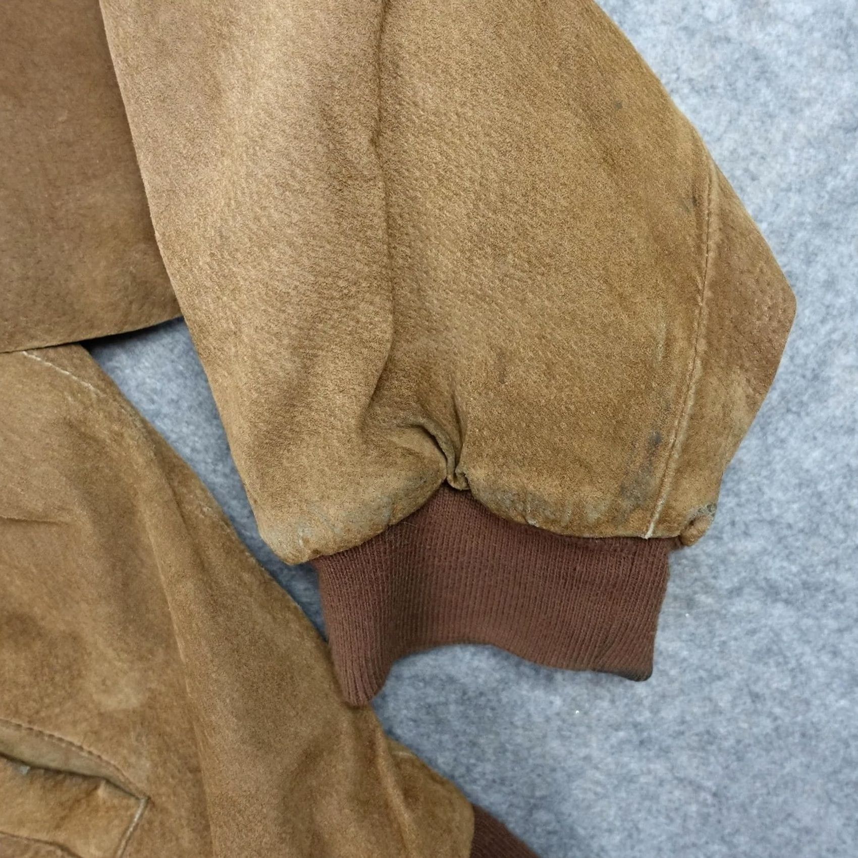 Route 66 VINTAGE Route 66 Jacket Mens XL Brown Leather Bomber Quilted Lining Full Zip VTG Size US XL / EU 56 / 4 - 6 Thumbnail