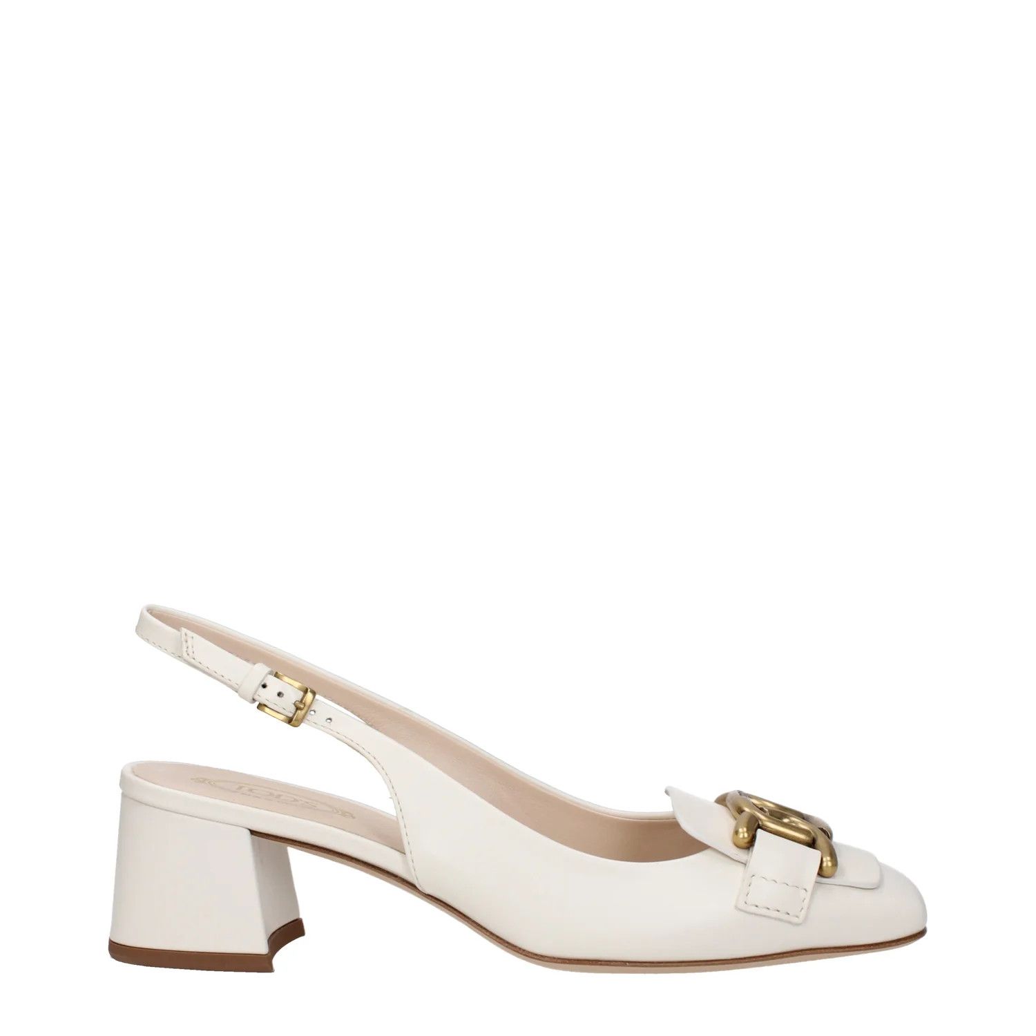 Tod's ob1o1e1224 Leather Sandals in White Size US 6 / IT 36 - 1 Thumbnail