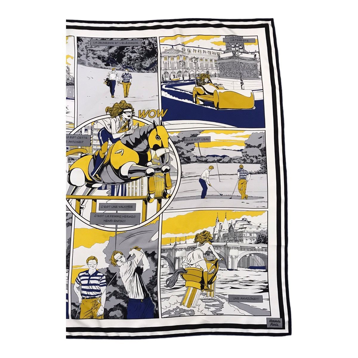 Hermes 90s Double Face Wow Hermes Scarf Size ONE SIZE - 3 Thumbnail
