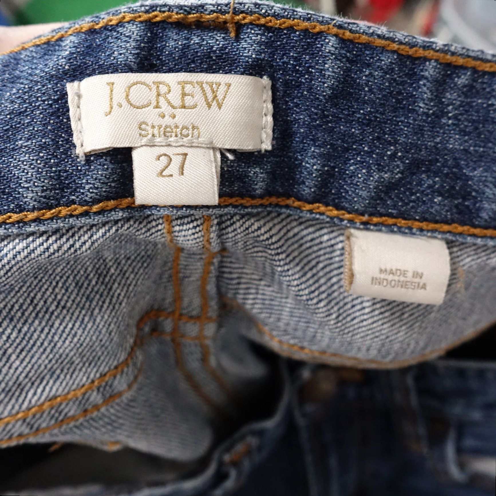 J.Crew J.CREW Jeans - Mid Rise Stretch Style 02643 - Denim Blue - Size 27 - Women - Regular Inseam 29" - Blue Denim Pants Size 27" / US 4 / IT 40 - 6 Thumbnail