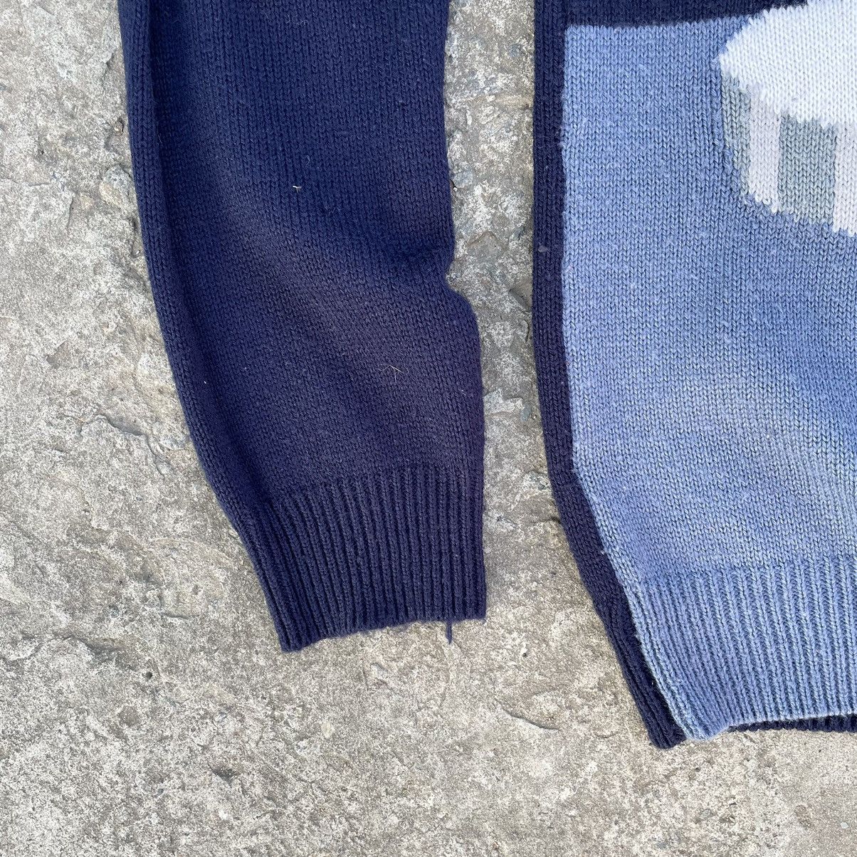 Vintage Vintage Knit Sweater Nort Police White Bear Logo Y2K 90s USA Size US M / EU 48-50 / 2 - 3 Thumbnail