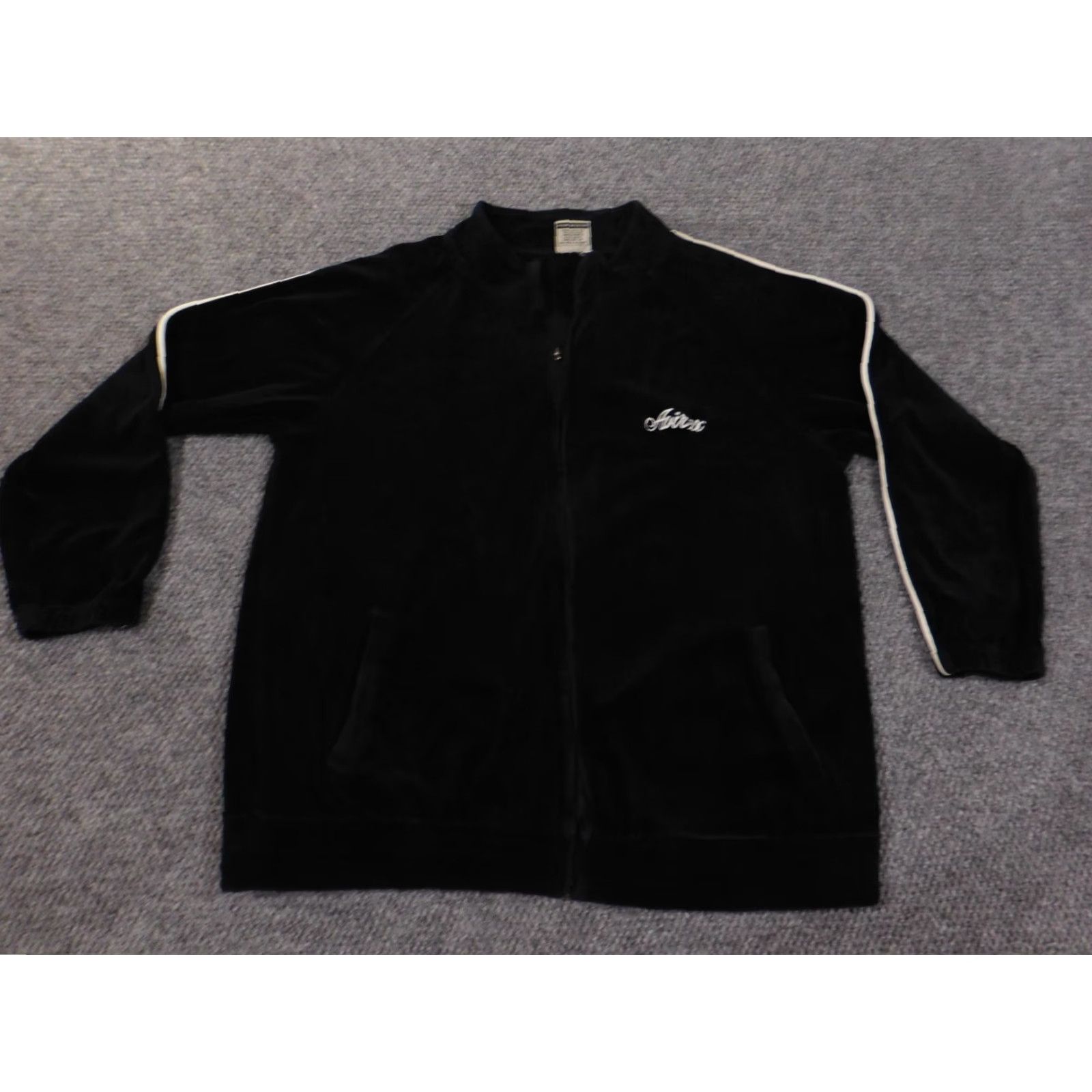 Avirex Avirex Jacket XL Blue Velour 90s Hip-Hop Mens Zip Stretch Size XL / US 12-14 / IT 48-50 - 4 Thumbnail