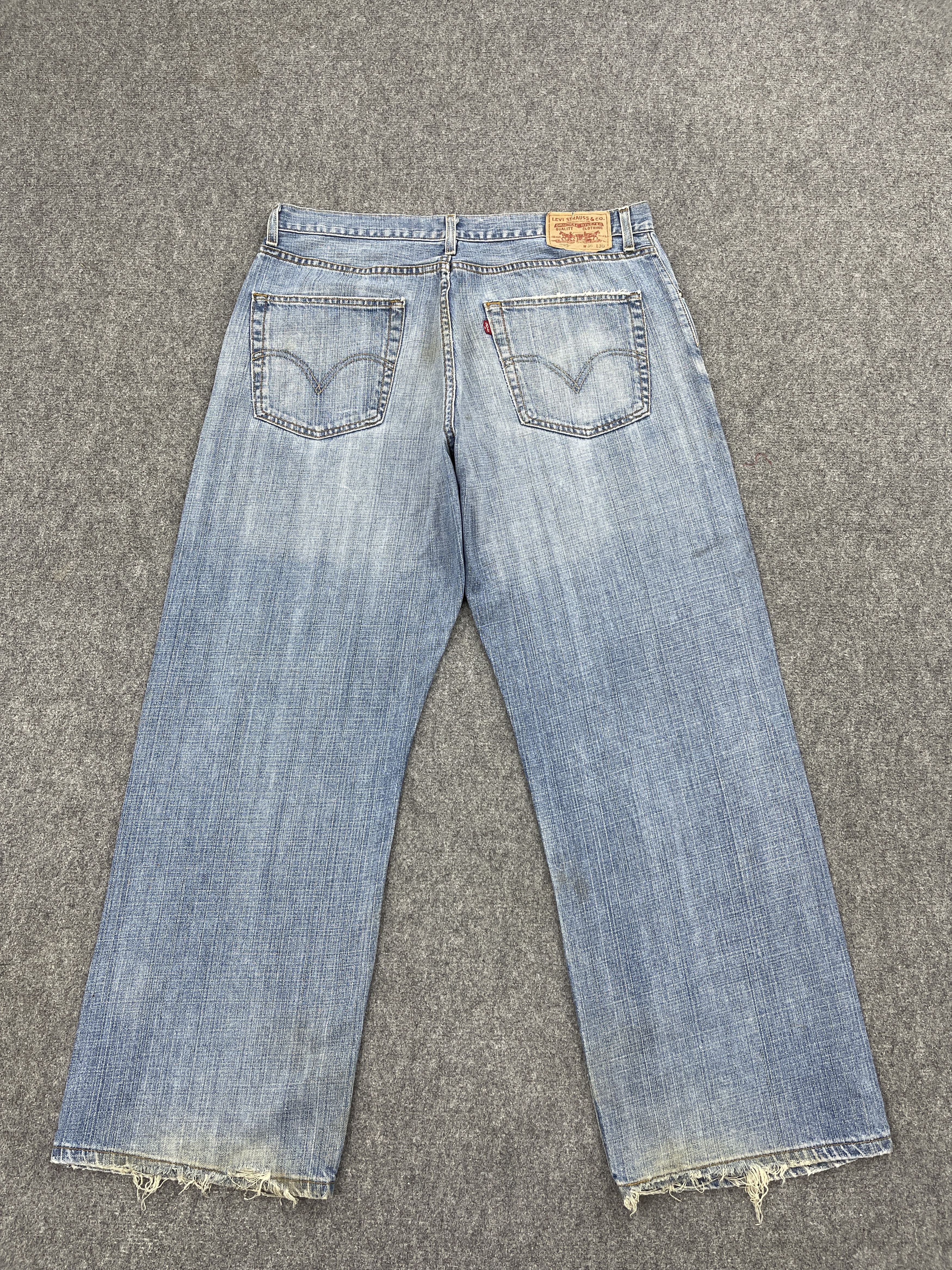 Levi's Vintage Levis 569 Loose Straight Baggy Jeans DP2511 Size US 35 - 3 Thumbnail