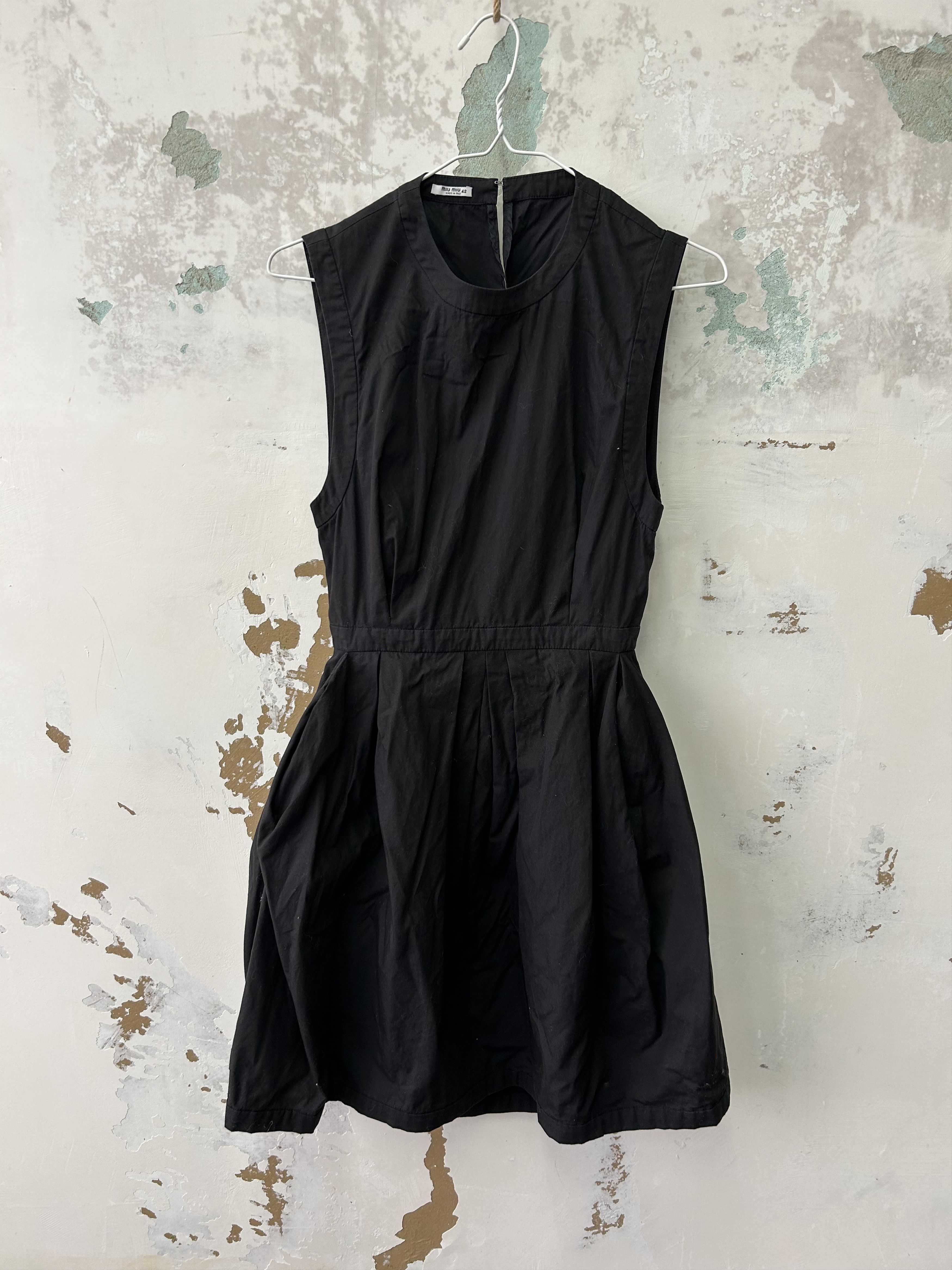 Miu Miu Miu Miu Dress Womens 42 Black Made in Italy Size M / US 6-8 / IT 42-44 - 1 Thumbnail