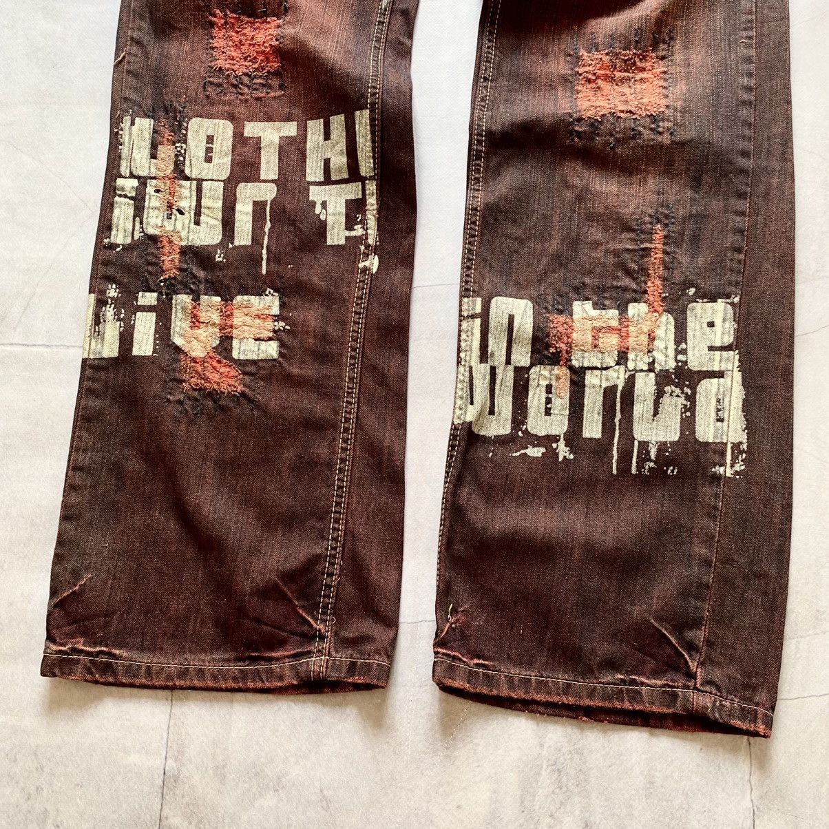 Hysteric Glamour Vintage Japan Washed Faded Jeans If Six Was Nine Kmrii Vibe Size US 33 - 4 Thumbnail