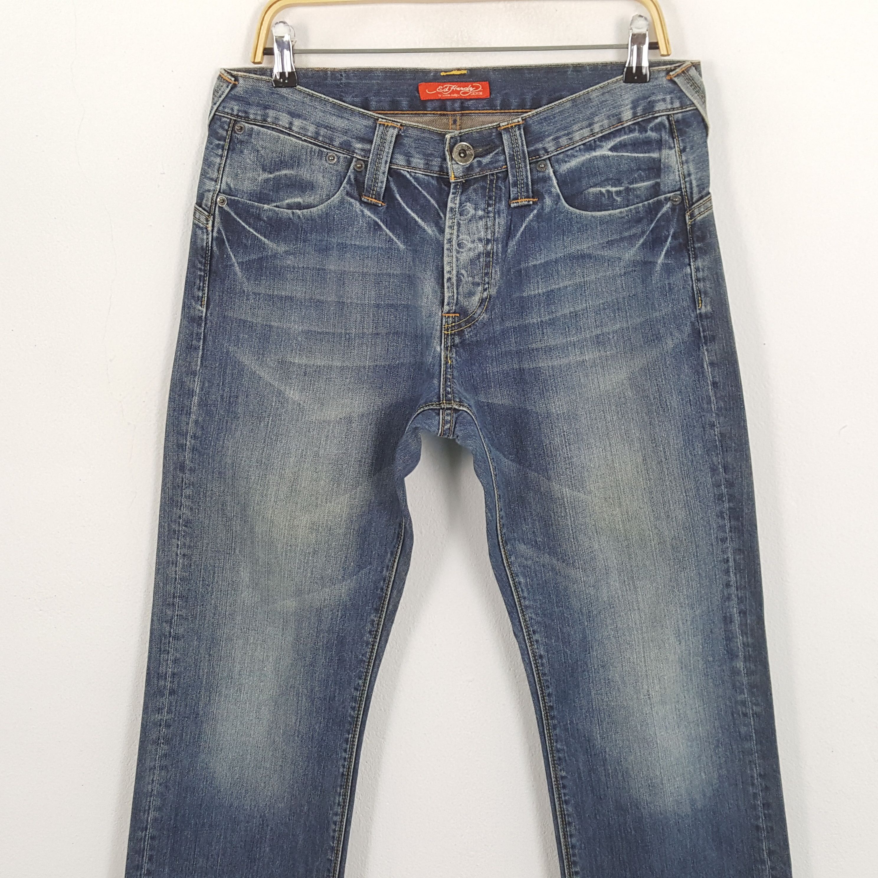 Christian Audigier × Ed Hardy × Vintage Vintage ED HARDY by CHRISTIAN AUDIGIER Italian Custom Jeans Size US 32 / EU 48 - 5 Thumbnail