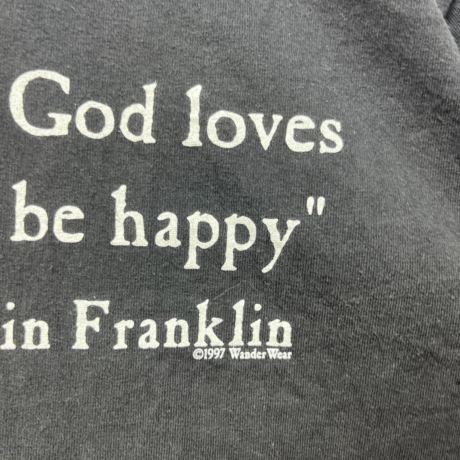 Vintage Vintage '90s Benjamin Franklin Beer Humor T-Shirt Large Size US L / EU 52-54 / 3 - 4 Thumbnail
