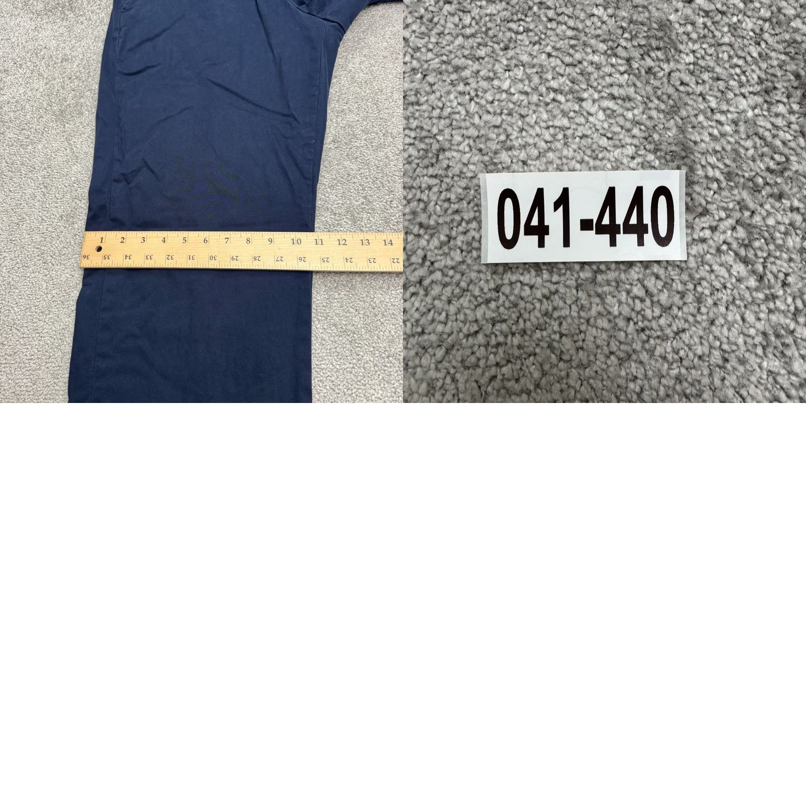 Lands' End Lands' End Men's Pants Chino Regular Straight Navy 38x34 Lightweight Cotton Flat Front Belt Loops Zipper Button Pockets Lined Vintage: No Size US 38 / EU 54 - 10 Thumbnail