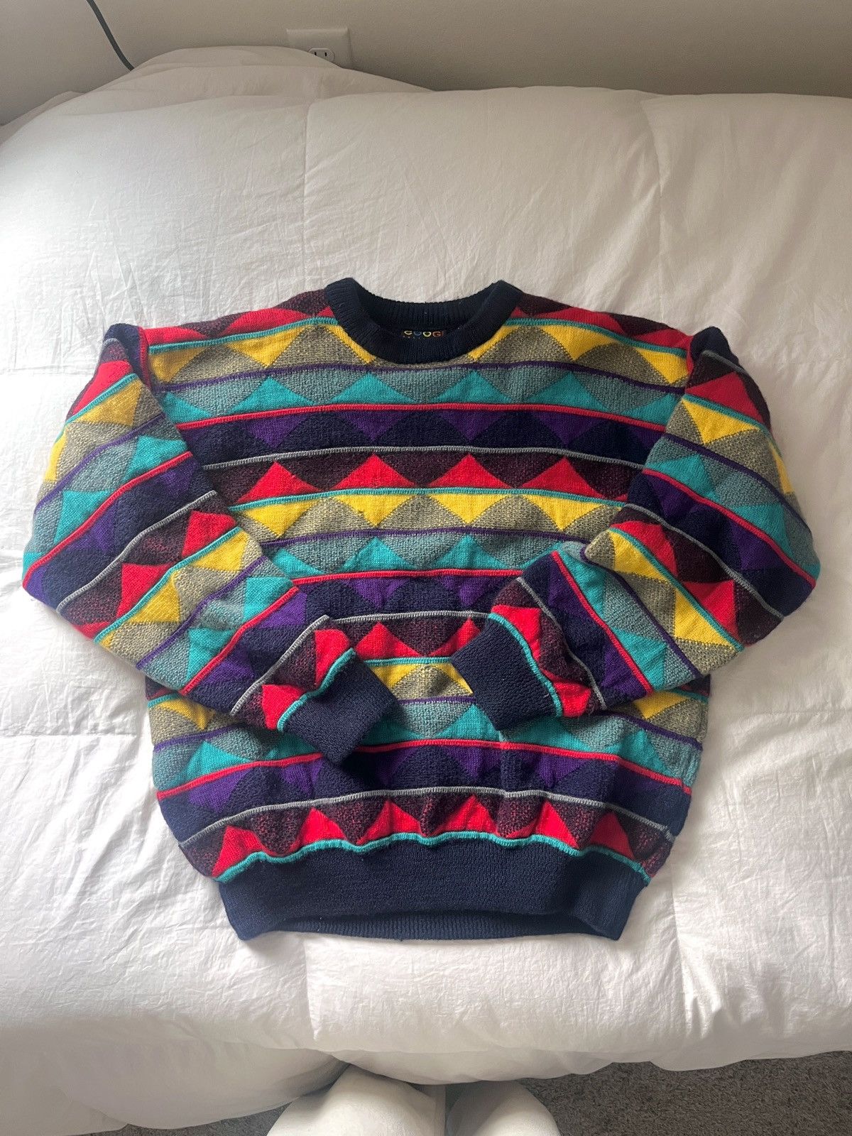 Coogi Coogi vintage wool sweater Size US XL / EU 56 / 4 - 1 Thumbnail
