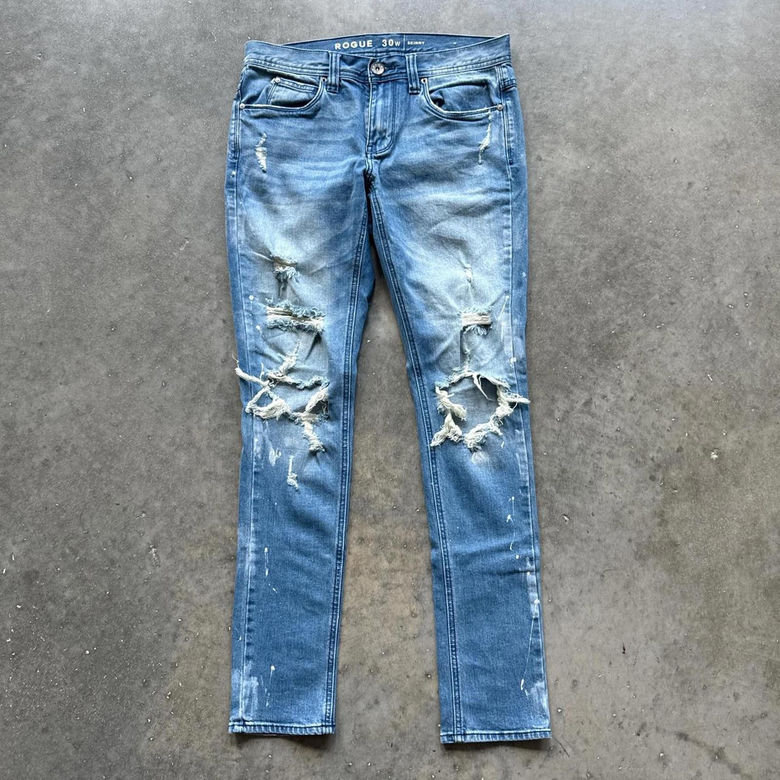 Other Jean Denim Distressed Blue Pants Size 30" / US 8 / IT 44 - 1 Thumbnail