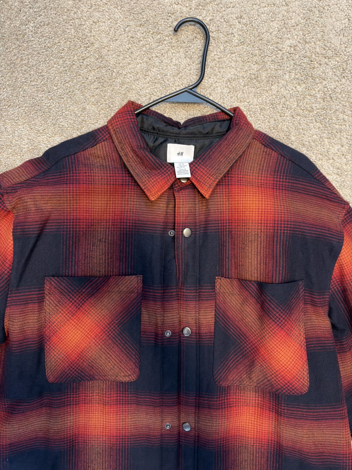 H&M Padded Flannel Size US XL / EU 56 / 4 - 1 Thumbnail
