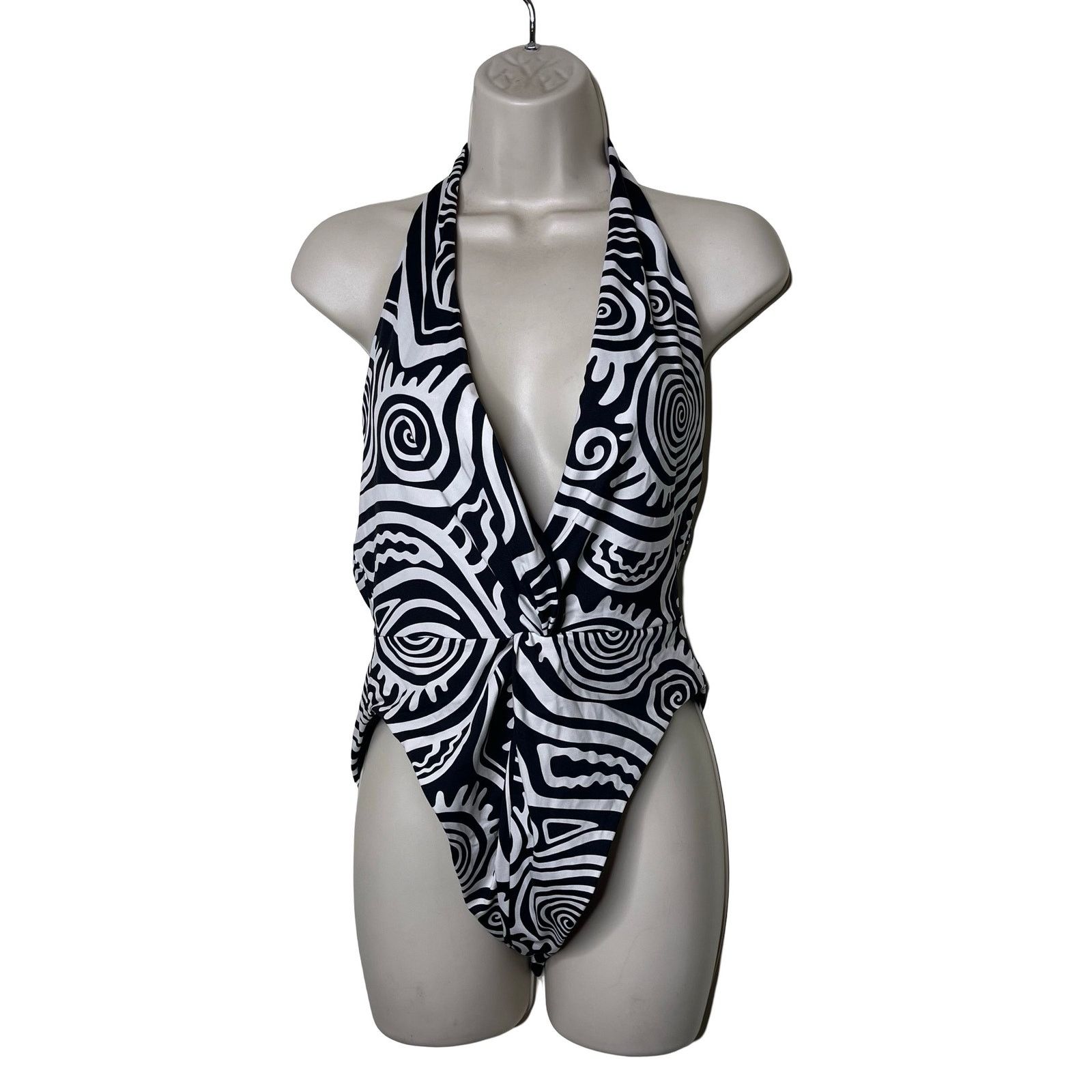 Mara Hoffman NWT MARA HOFFMAN Gabriela One Piece in black & white sz L Size L / US 10 / IT 46 - 2 Thumbnail