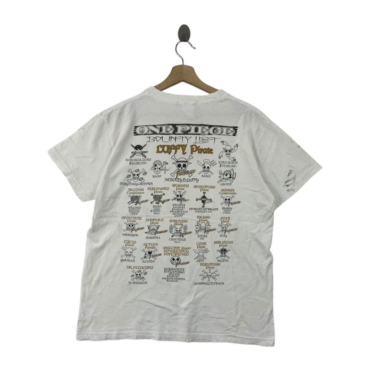 One Piece ONE PIECE ANIME Bounty List Luffy Pirates King Tee Shirt Size US M / EU 48-50 / 2 - 5 Thumbnail