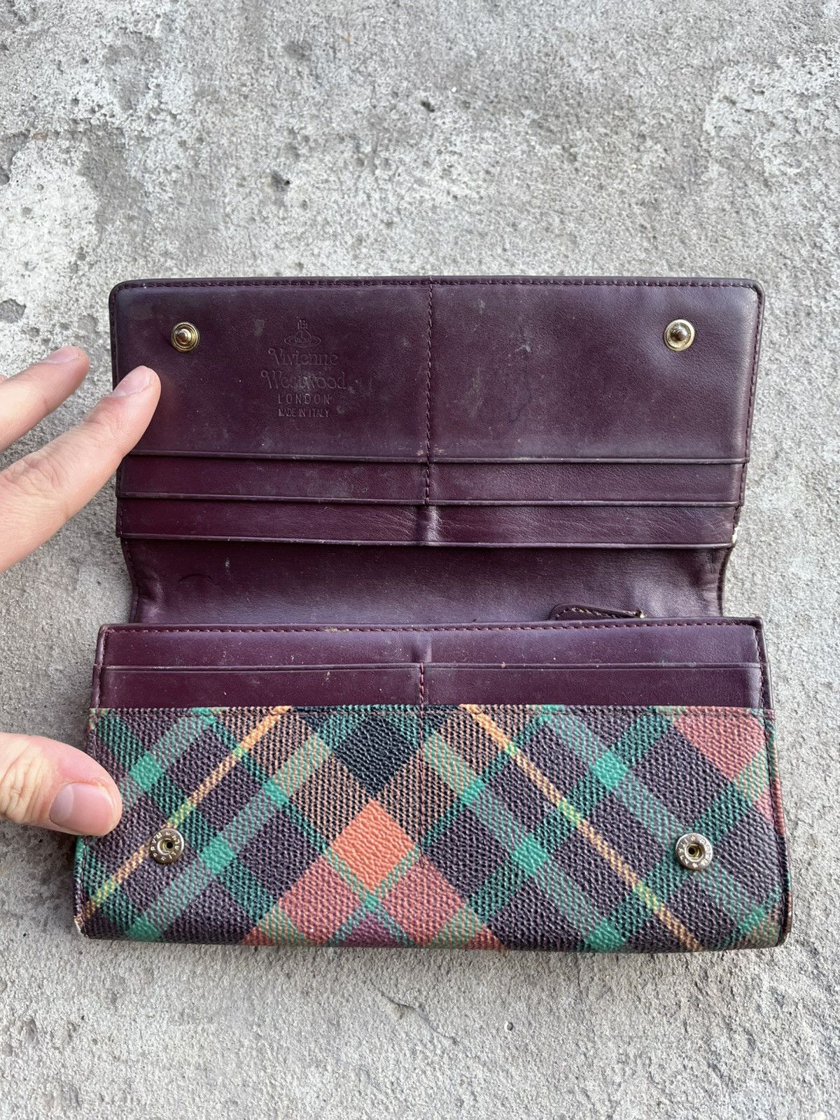 Vivienne Westwood Vintage Vivienne Westwood Leather Orb Logo Monogram Wallet Size ONE SIZE - 3 Thumbnail