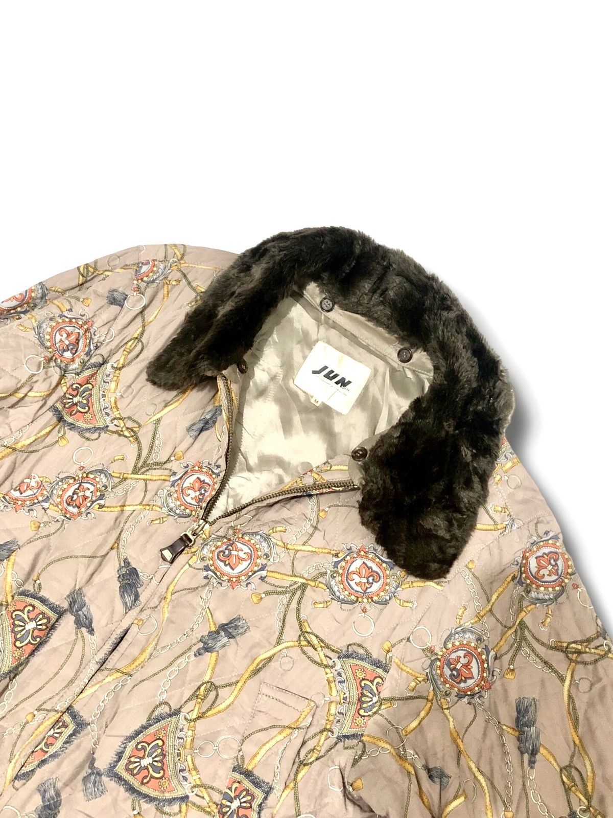 Designer × Japanese Brand × Le Grande Bleu (L.G.B.) Vintage Japanese Jun Men Baroque Fur Collar Jacket Size US M / EU 48-50 / 2 - 4 Thumbnail