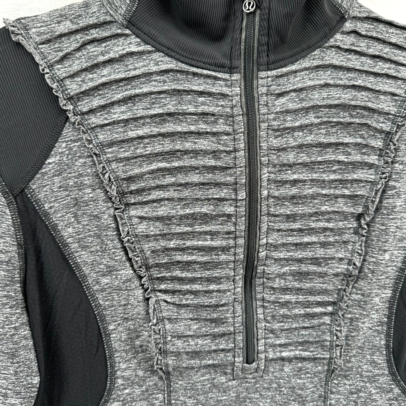 Lululemon Lululemon Sweatshirt Pullover Women's 10 Black Raglan Zip Pockets Breathable Moisture Wicking 1/4 Zip Athletic Outdoor Activewear Casual Size L / US 10 / IT 46 - 3 Thumbnail