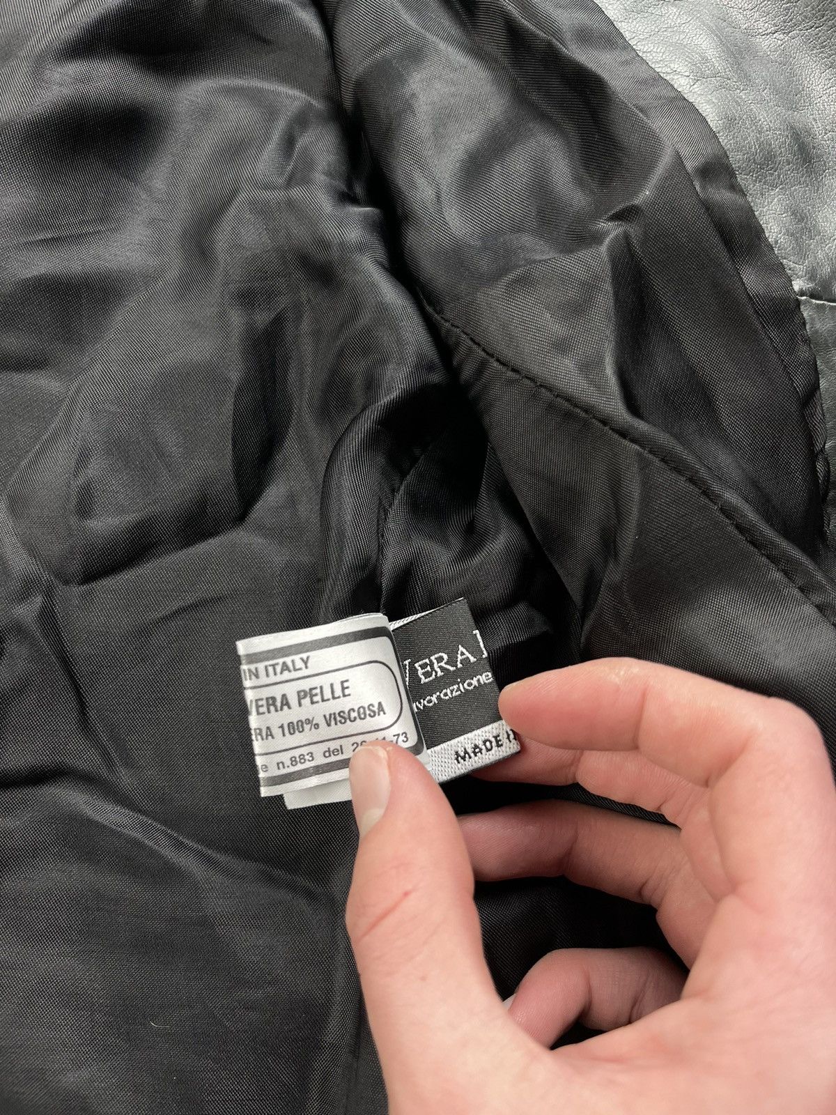 Seditionaries Avant Garde Italian Women's Zip Belted Gray Leather Jacket Size L / US 10 / IT 46 - 14 Thumbnail