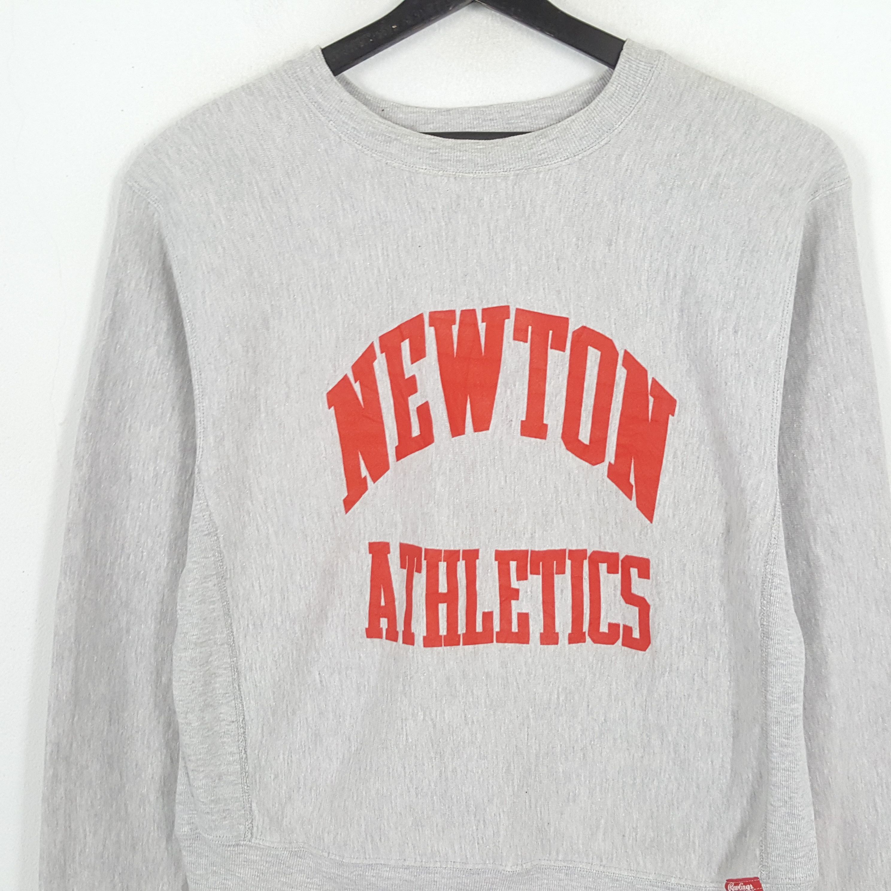 Vintage NEWTON ATHLETICS Spellout Design Vintage Sweatshirt Size US L / EU 52-54 / 3 - 2 Thumbnail