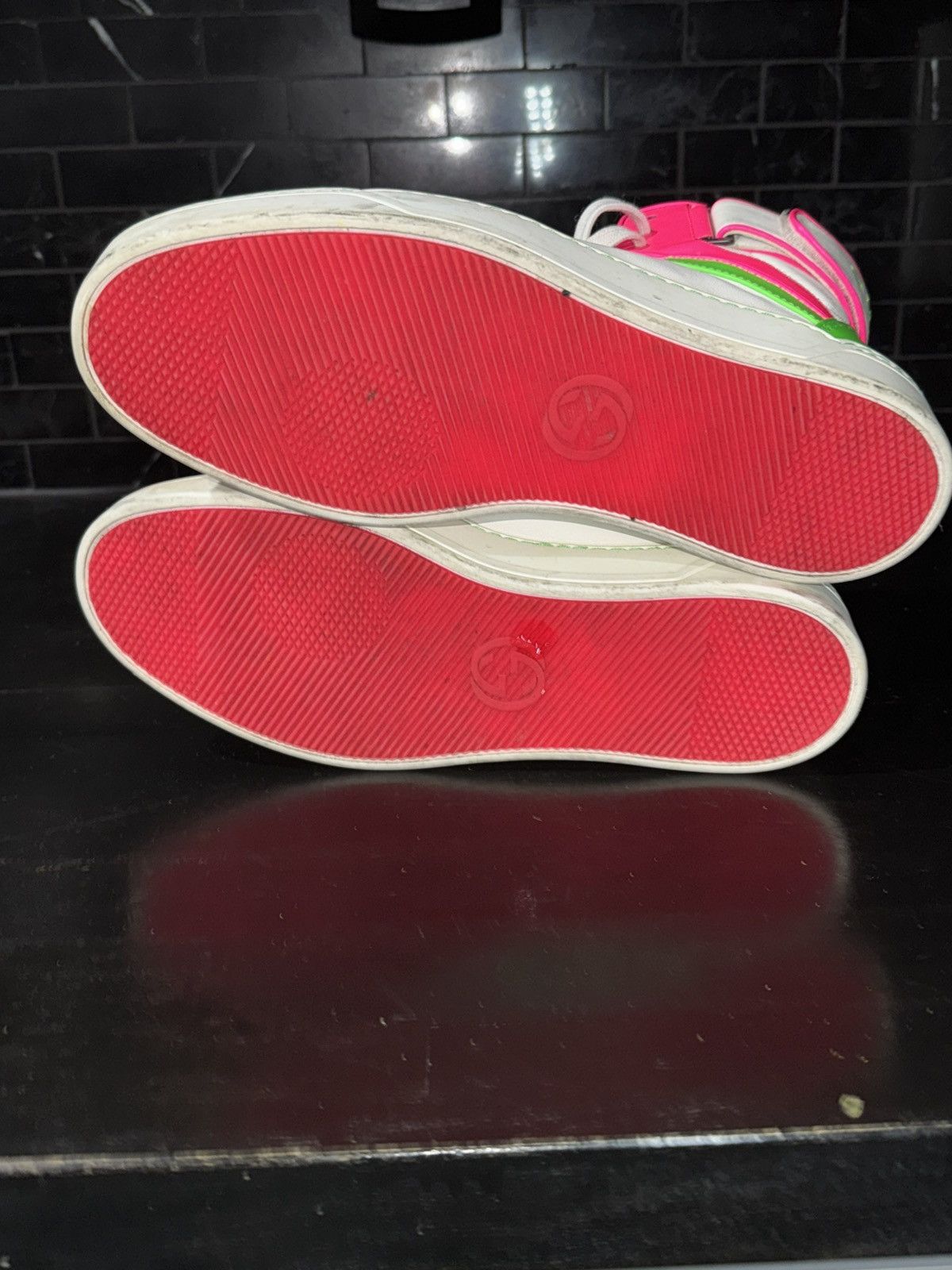 Gucci Gucci Leather high top sneakers Size US 8.5 / EU 41-42 - 5 Thumbnail