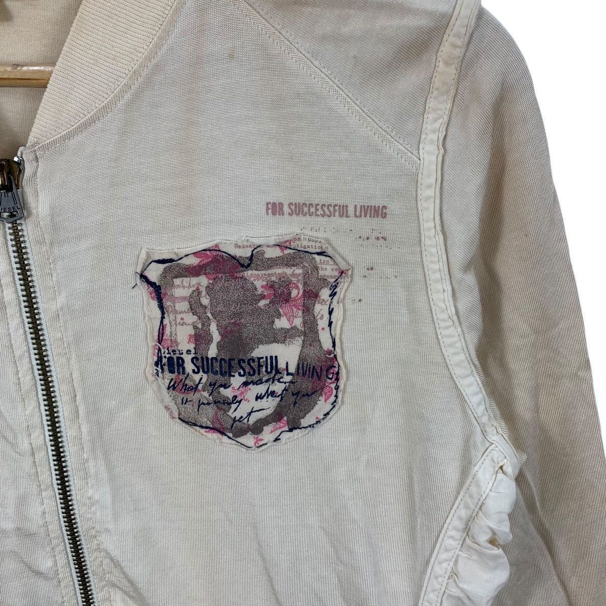 Diesel DIESEL ITALY Successful Living Distress Design Hoodie Zipper Size M / US 6-8 / IT 42-44 - 6 Thumbnail