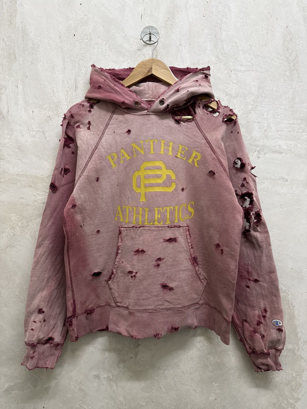 Champion 2000s Distressed Champion Panther Athletic Hoodie Size US S / EU 44-46 / 1 - 2 Thumbnail
