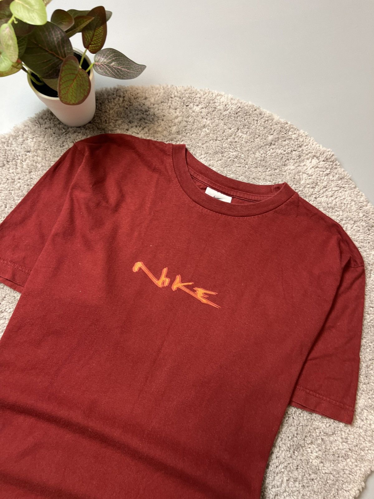 Nike × Vintage Vintage T-Shirt Nike Centre Logo Swoosh Y2k Style Size US M / EU 48-50 / 2 - 2 Thumbnail