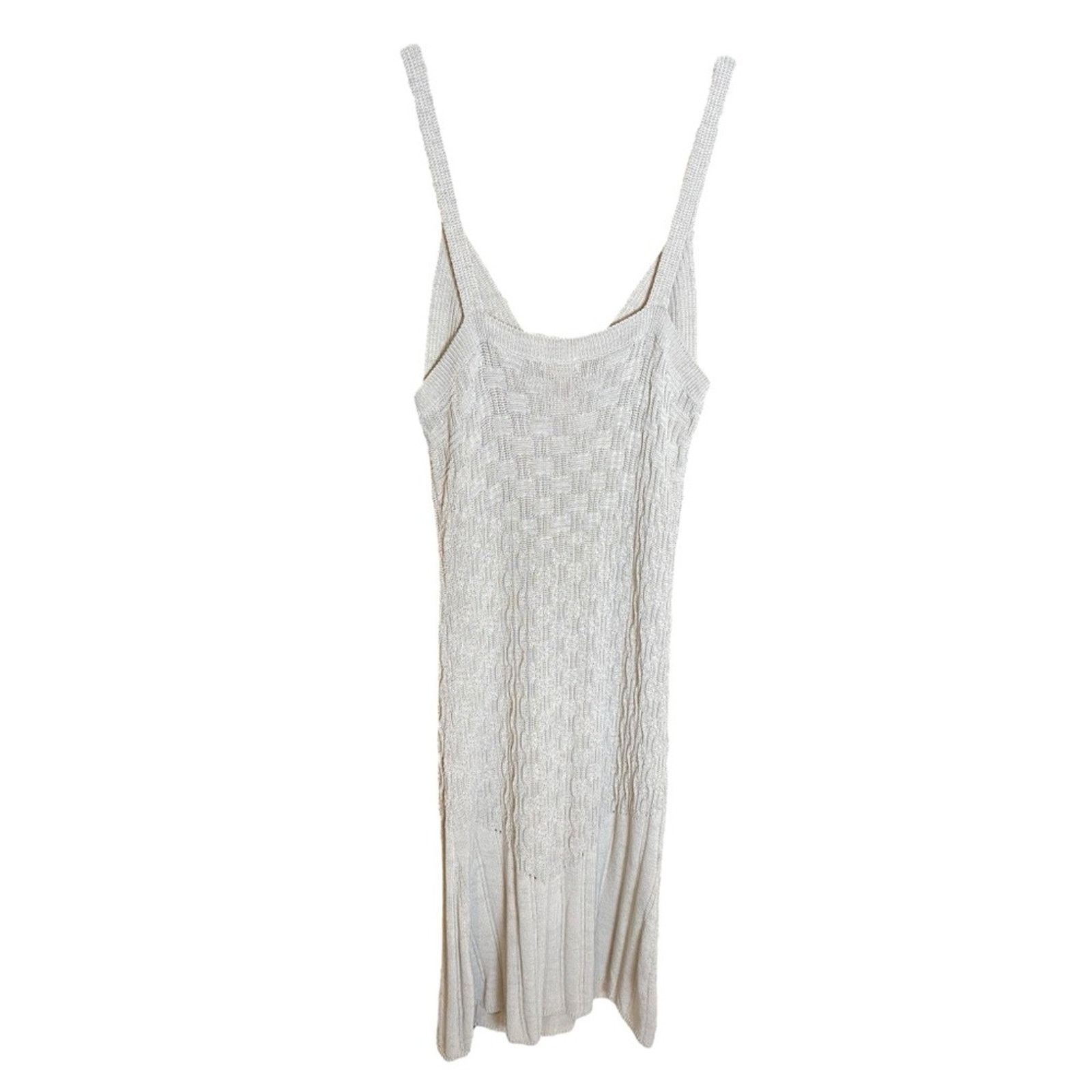 Ramy Brook Ramy Brook DONOVAN KNIT MIDI DRESS Sand XL Size XL / US 12-14 / IT 48-50 - 4 Thumbnail