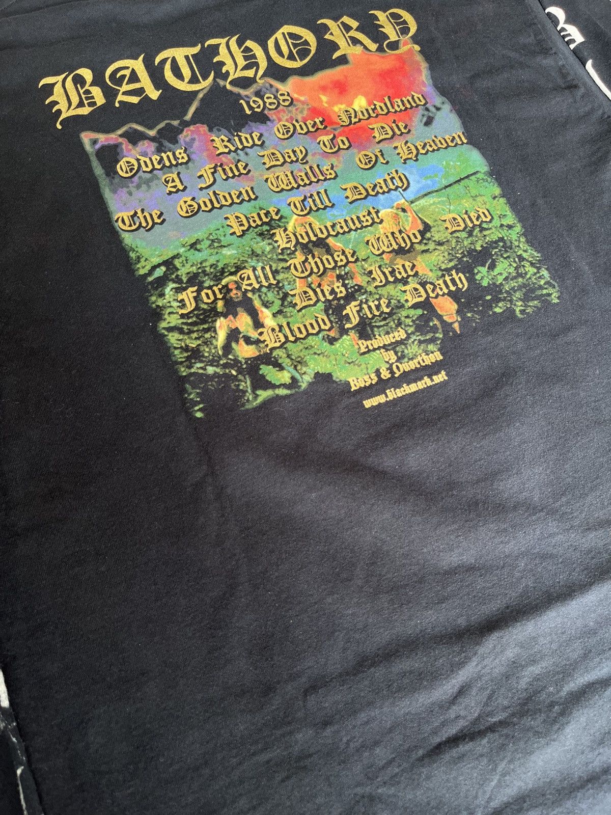 Band Tees Y2K Bathory Blood Fire Death Long Sleeve Size US L / EU 52-54 / 3 - 4 Thumbnail