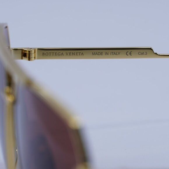 Bottega Veneta 🕶️ New Bottega Veneta BV1012S 005 Sunglasses - Gold Frame Size ONE SIZE - 9 Thumbnail
