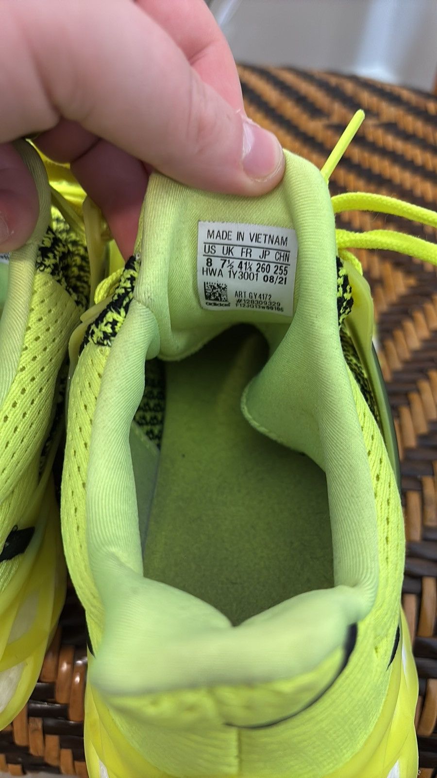 Adidas Adidas Ultraboost Web DNA Solar Yellow Size US 8 / EU 41 - 7 Thumbnail
