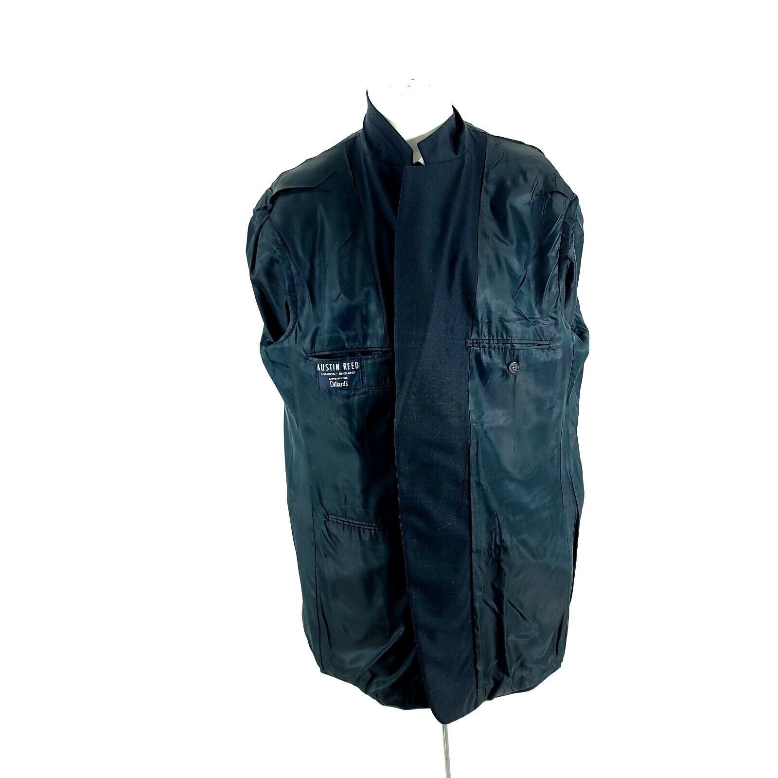Austin Reed Austin Reed Wool 2 Button 2 Piece Suit 48L Blue Check Window Size 48L - 11 Thumbnail