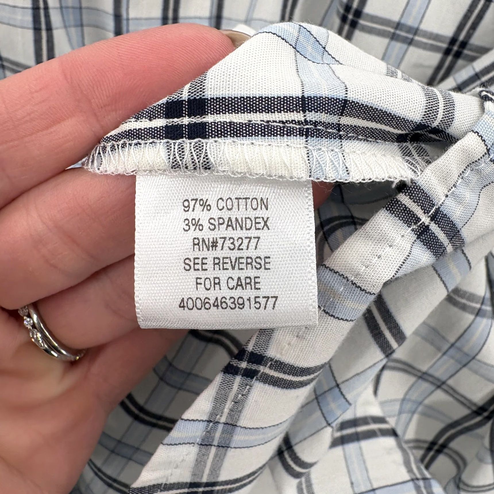 Croft & Barrow Croft & Barrow Shirt Mens Large White Plaid Long Sleeve True Comfort Stretch NWT Size US L / EU 52-54 / 3 - 7 Thumbnail
