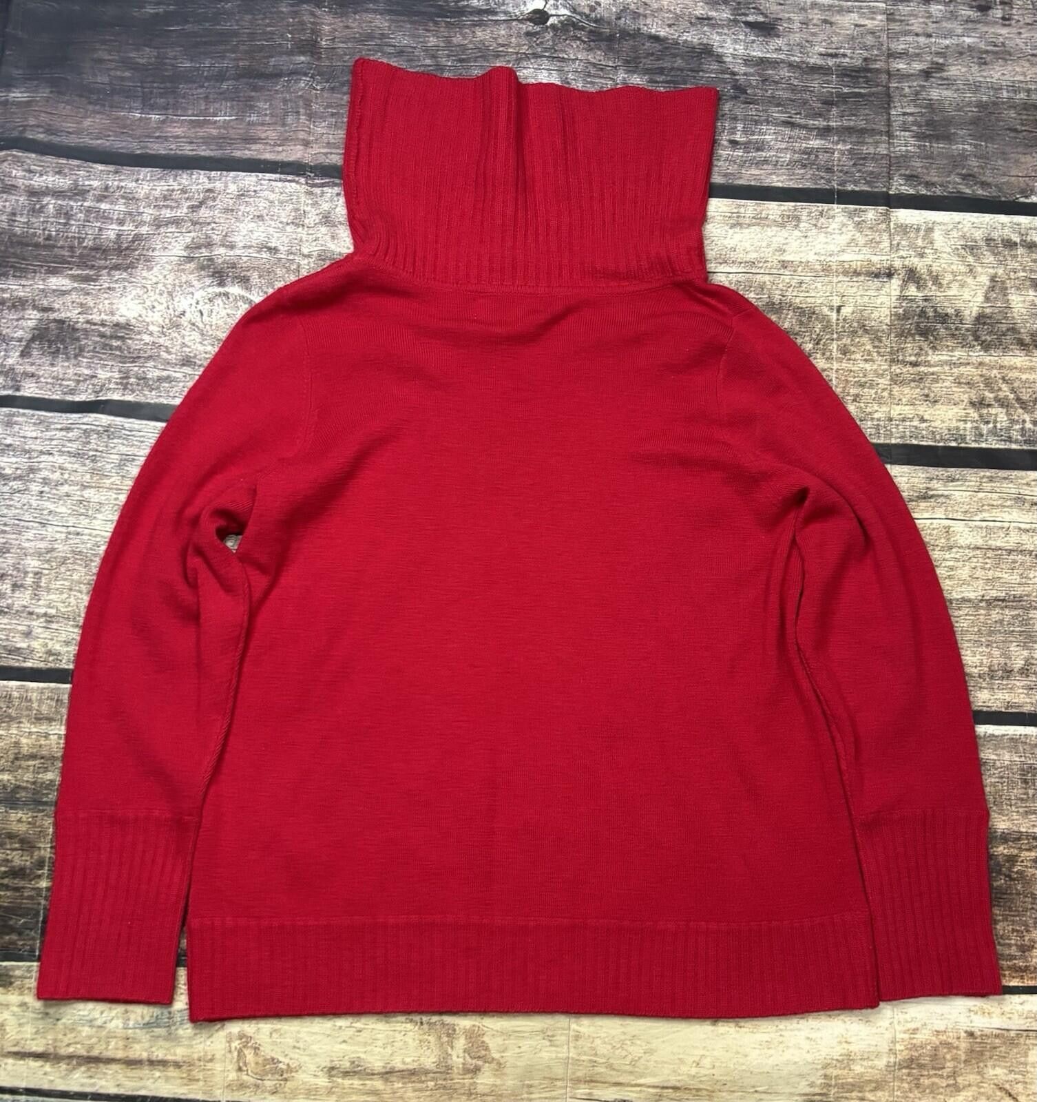 Other Marisa Christina Sweater Womens 2XL Merino Wool Cowl Neck Size XXL / US 16-18 / IT 52-54 - 3 Thumbnail