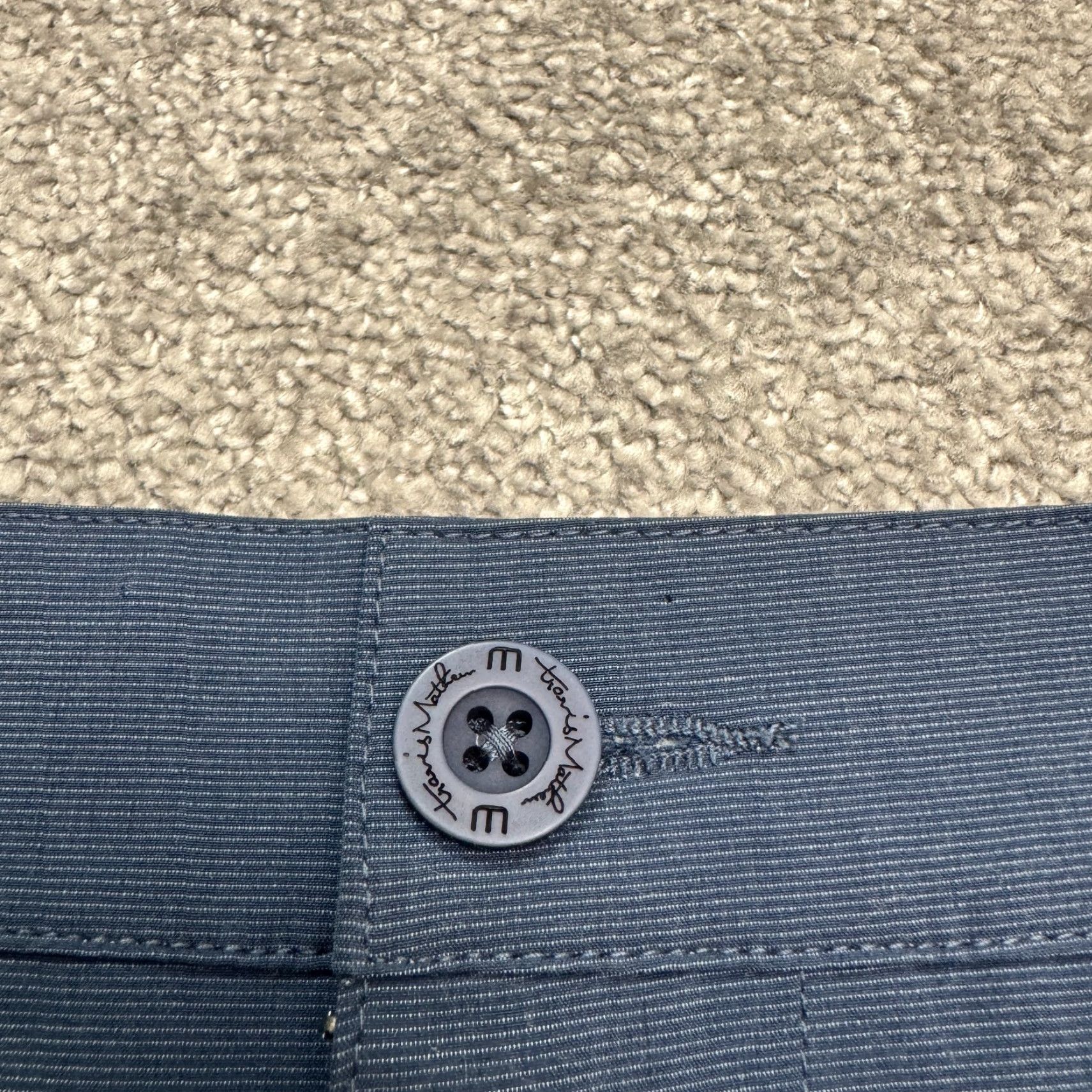 Levi's Travis Mathew Golf Chino Shorts Mens 36 Navy Blue Flat Front Classic Preppy Shirt? Size US 32 / EU 48 - 4 Thumbnail