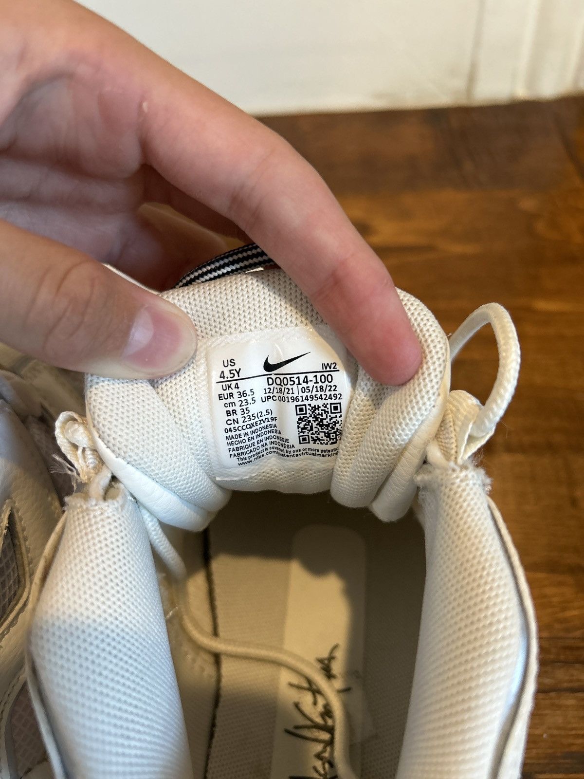 Nike Nike Air More Uptempo “Thank you” Size US 4.5 / IT 34.5 - 5 Thumbnail