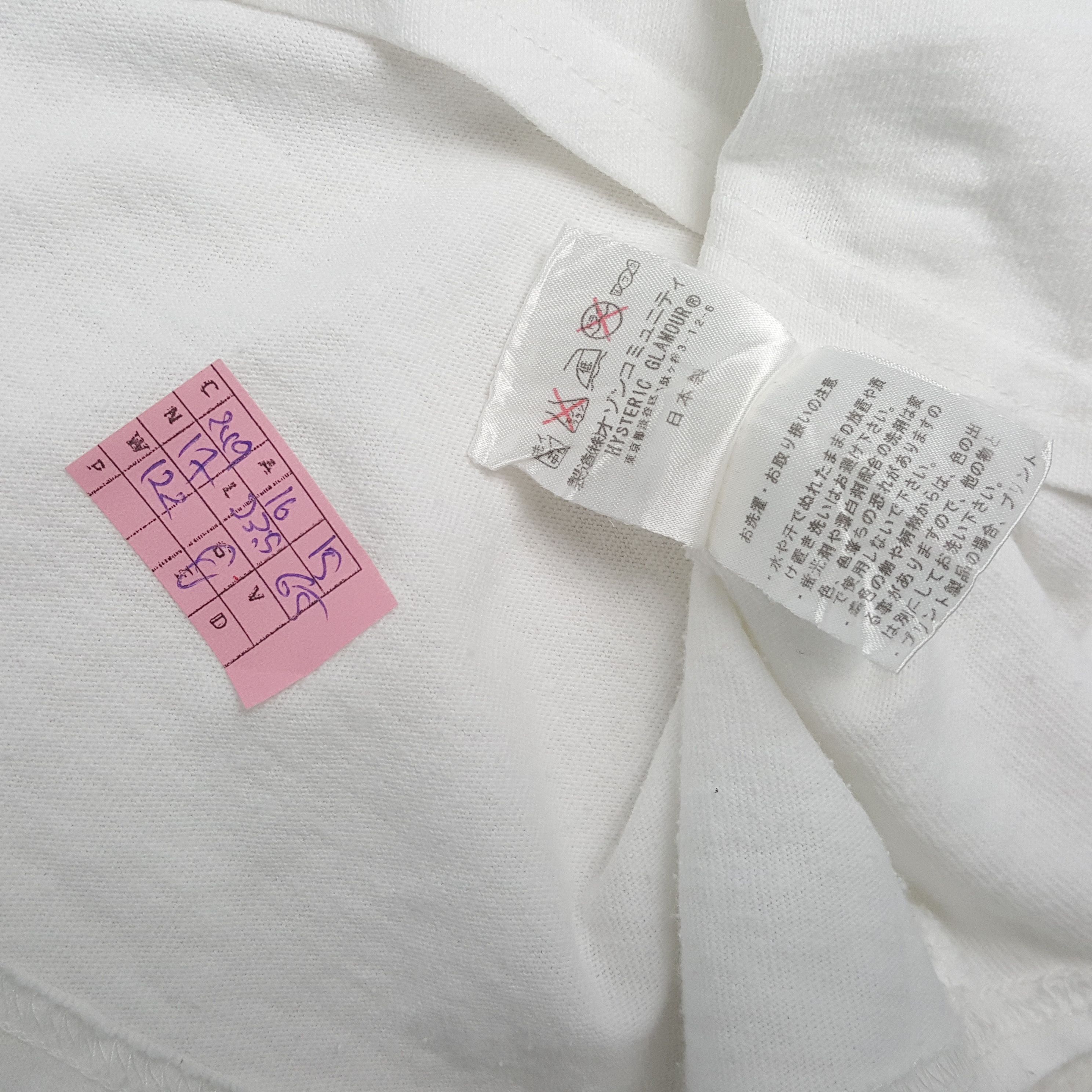 Hysteric Glamour HYSTERIC GLAMOUR Japanese Brand Streetwear Tshirt Size XS / US 0-2 / IT 36-38 - 4 Thumbnail