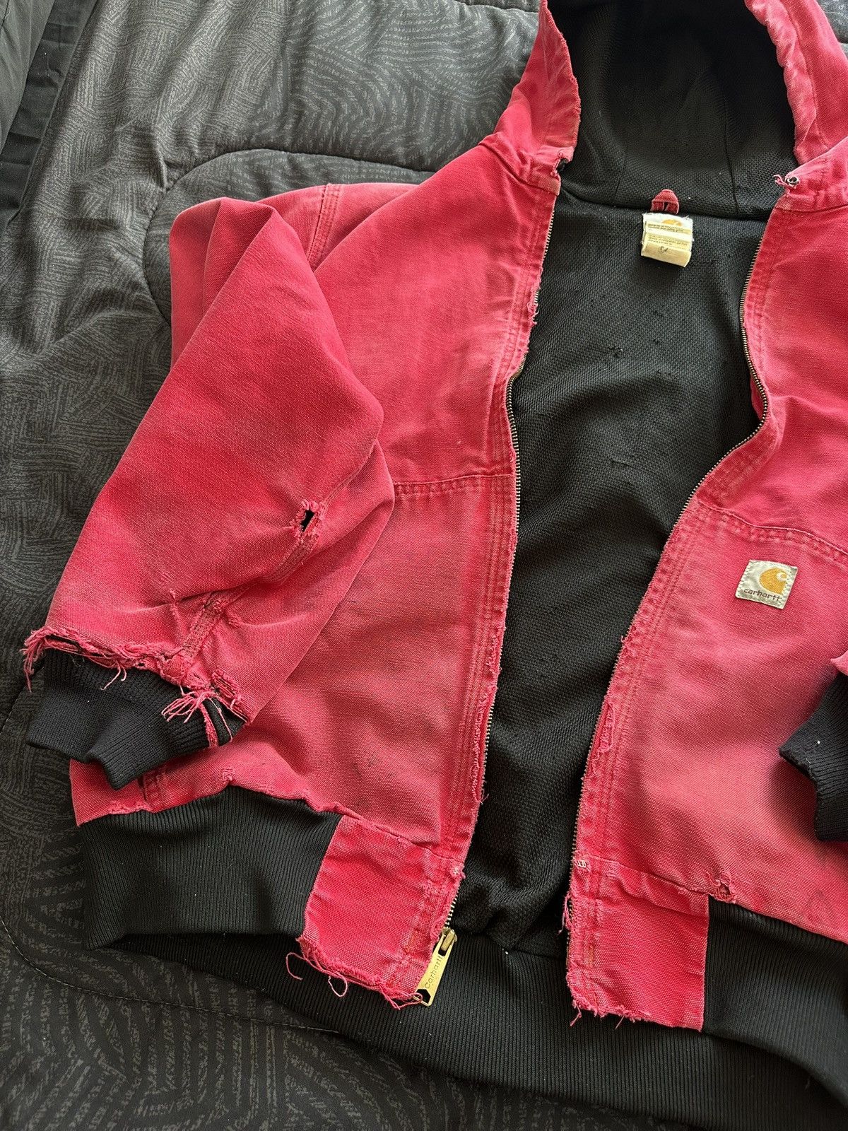 Carhartt Rare Carhartt Duck Active Jacket 90s – Red [Made in USA] Size US L / EU 52-54 / 3 - 9 Thumbnail