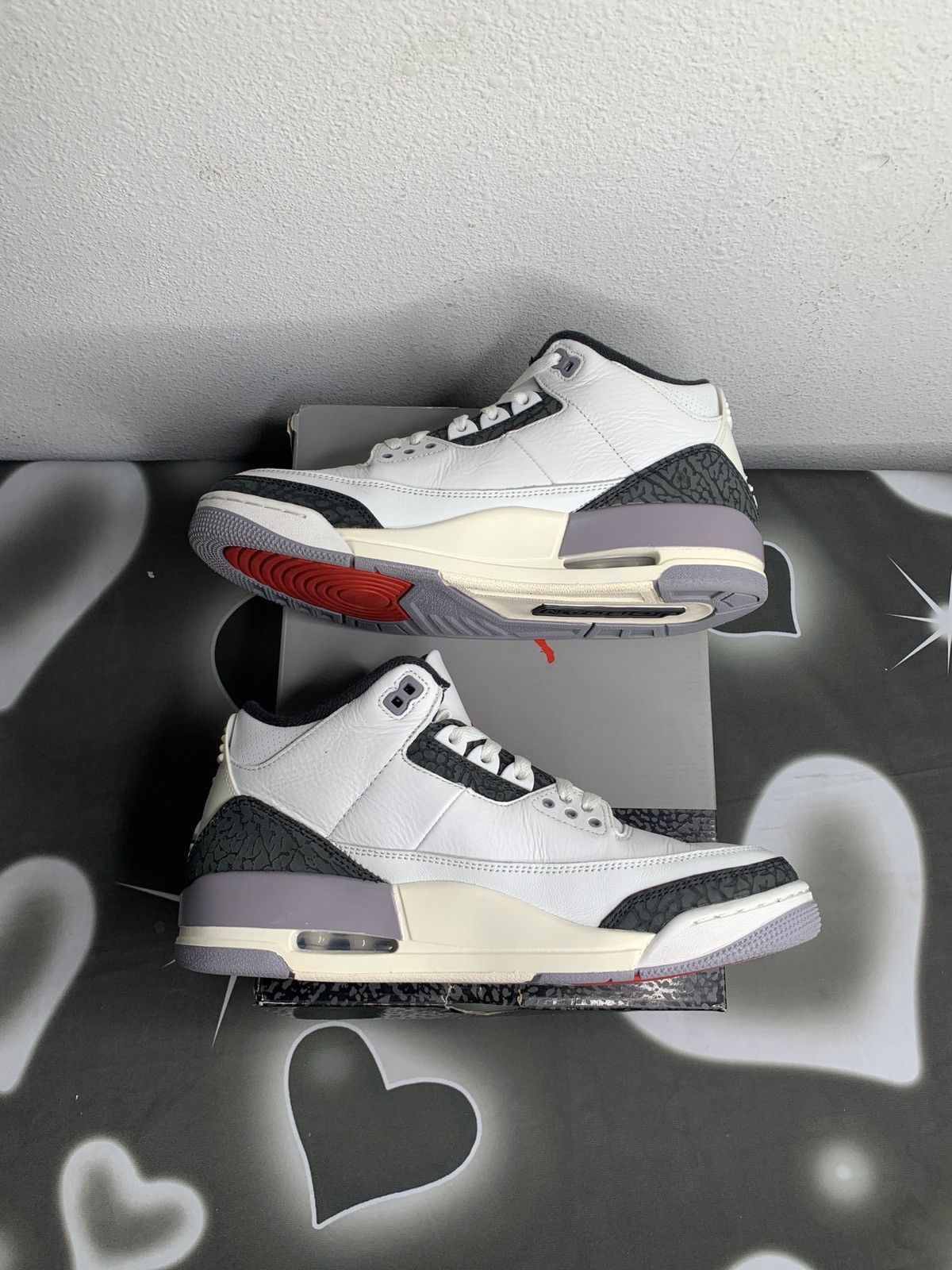 Jordan Brand Air Jordan 3 Retro Cement Grey Size US 9.5 / EU 42-43 - 3 Thumbnail