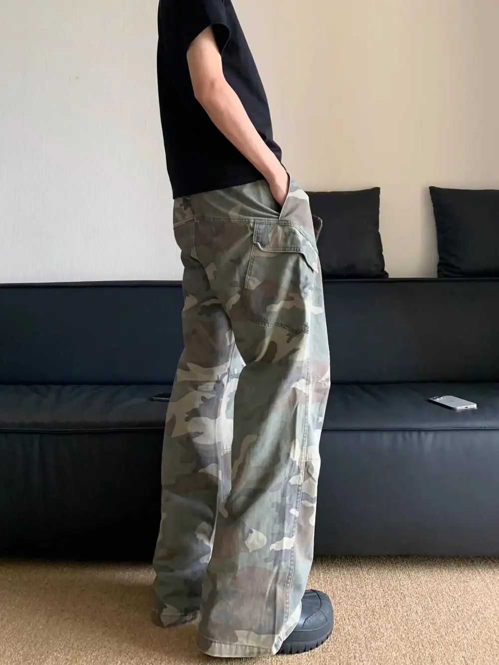 Japanese Brand × Jean New Style American Vintage Street Camouflage Size US 32 / EU 48 - 2 Thumbnail