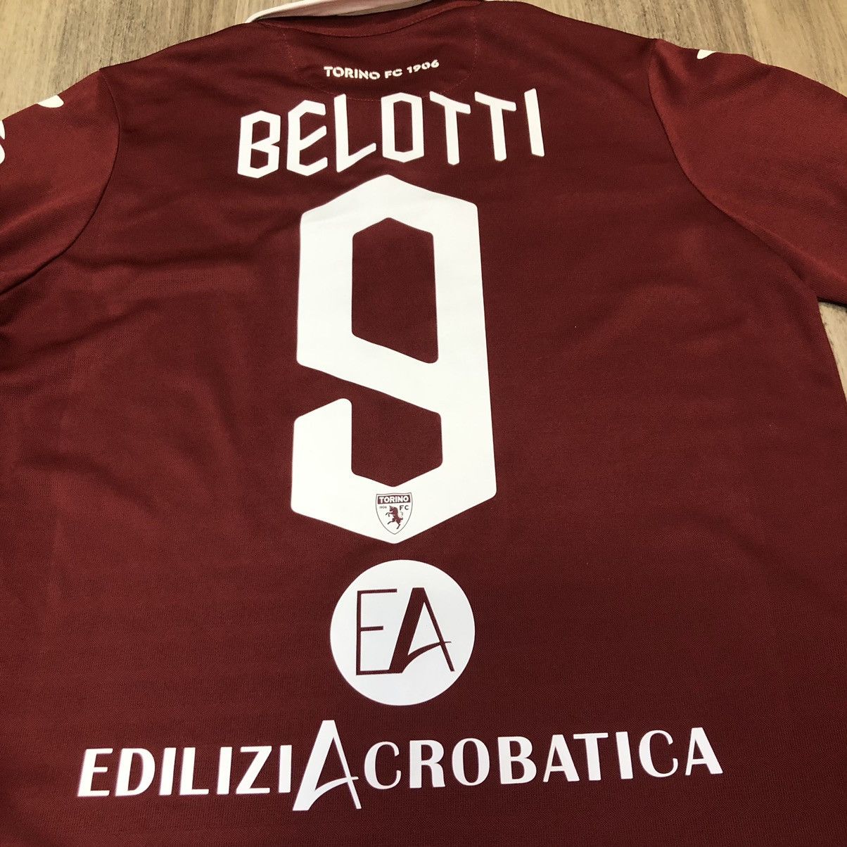 Joma Torino 19/20 home shirt #9 Belotti Size US XS / EU 42 / 0 - 4 Thumbnail