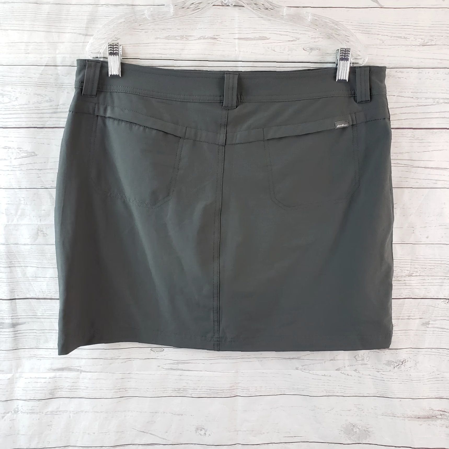 Eddie Bauer Eddie Bauer Womens Skort Sz 14 Gray Polyester Blend Pockets - Activewear, Short Skirt, Regular Size, Womens Size ONE SIZE - 2 Thumbnail