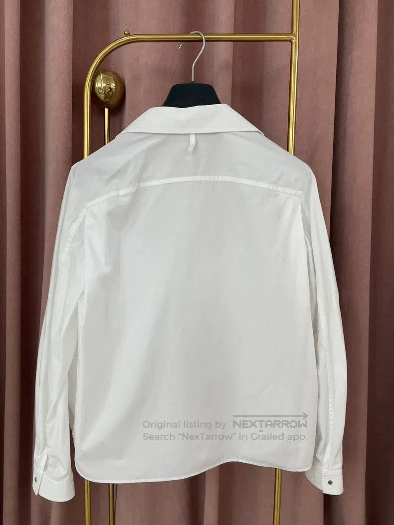 Hermes Hermes White Zipper Shirt Jacket Size XXS / US 00 / IT 34 - 3 Thumbnail