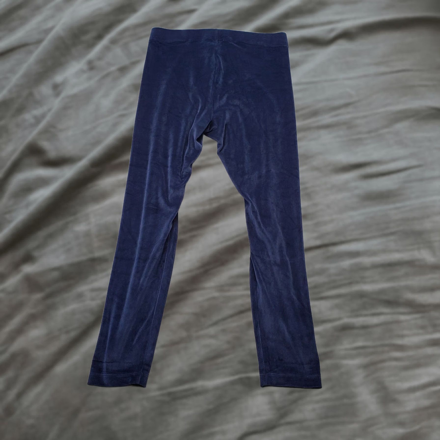 Old Navy Old Navy Leggings Women L Blue Velour Stretch Workout Gym Skinny Fit Pull On Size 36" / US 14 / IT 50 - 1 Thumbnail