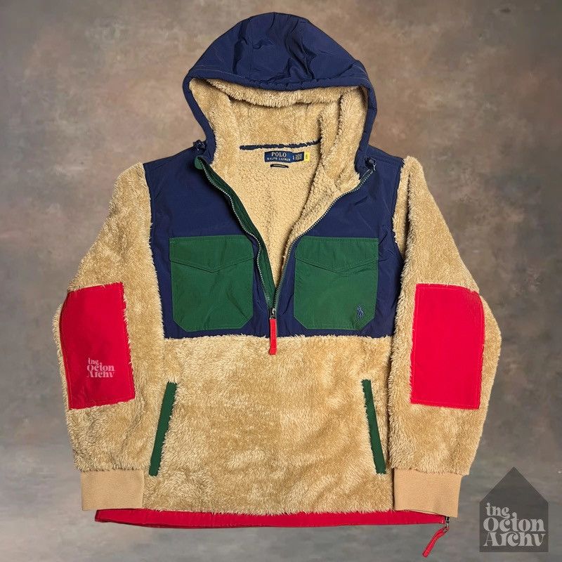 Polo Ralph Lauren Polo Ralph Lauren Pile Fleece Hoodie 'Multicolor' 624721 Size US L / EU 52-54 / 3 - 3 Thumbnail