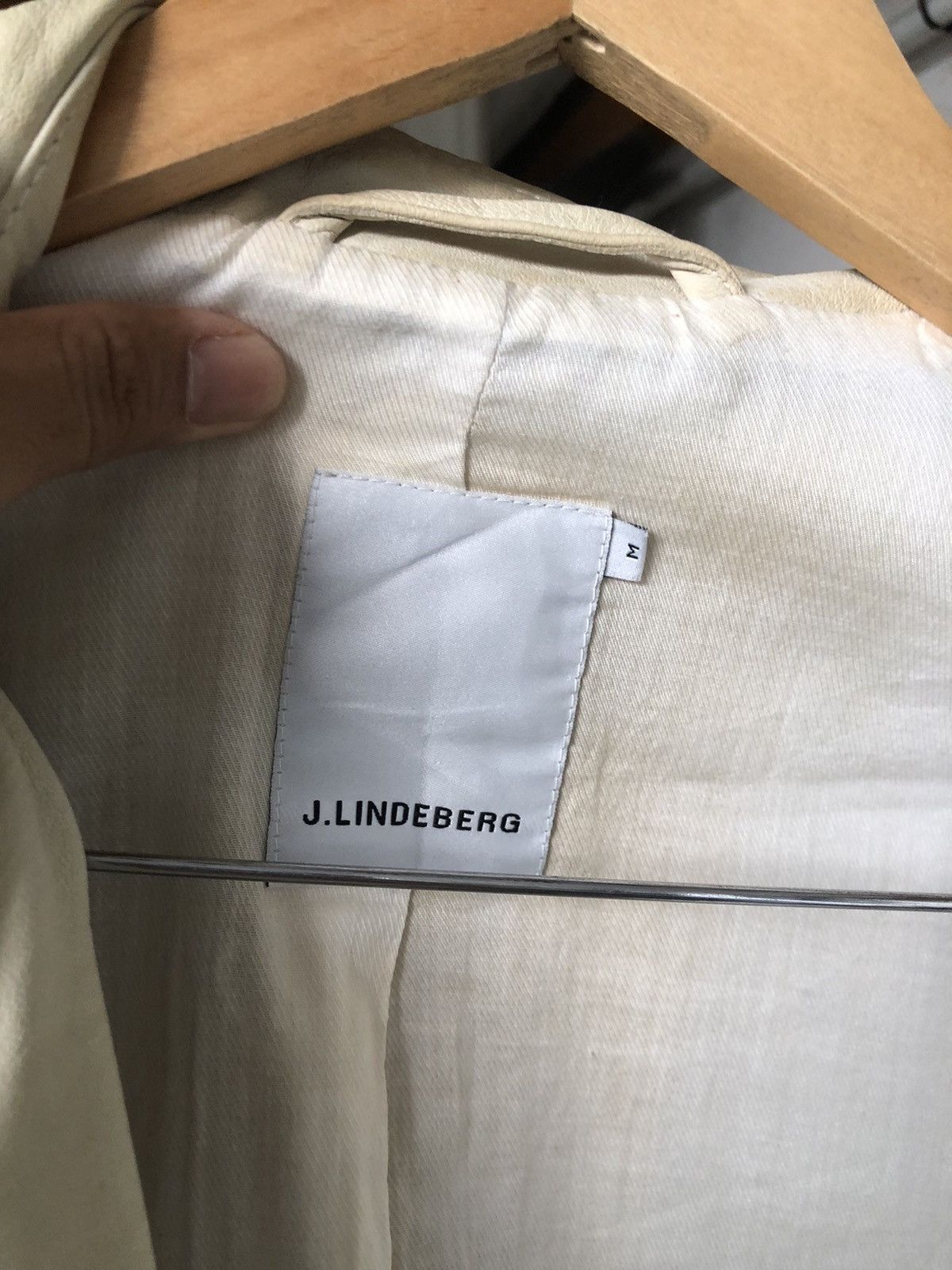J.Lindeberg Vintage J. Lindebert Distressed Lamb Skin Leather Jacket Size US M / EU 48-50 / 2 - 19 Thumbnail