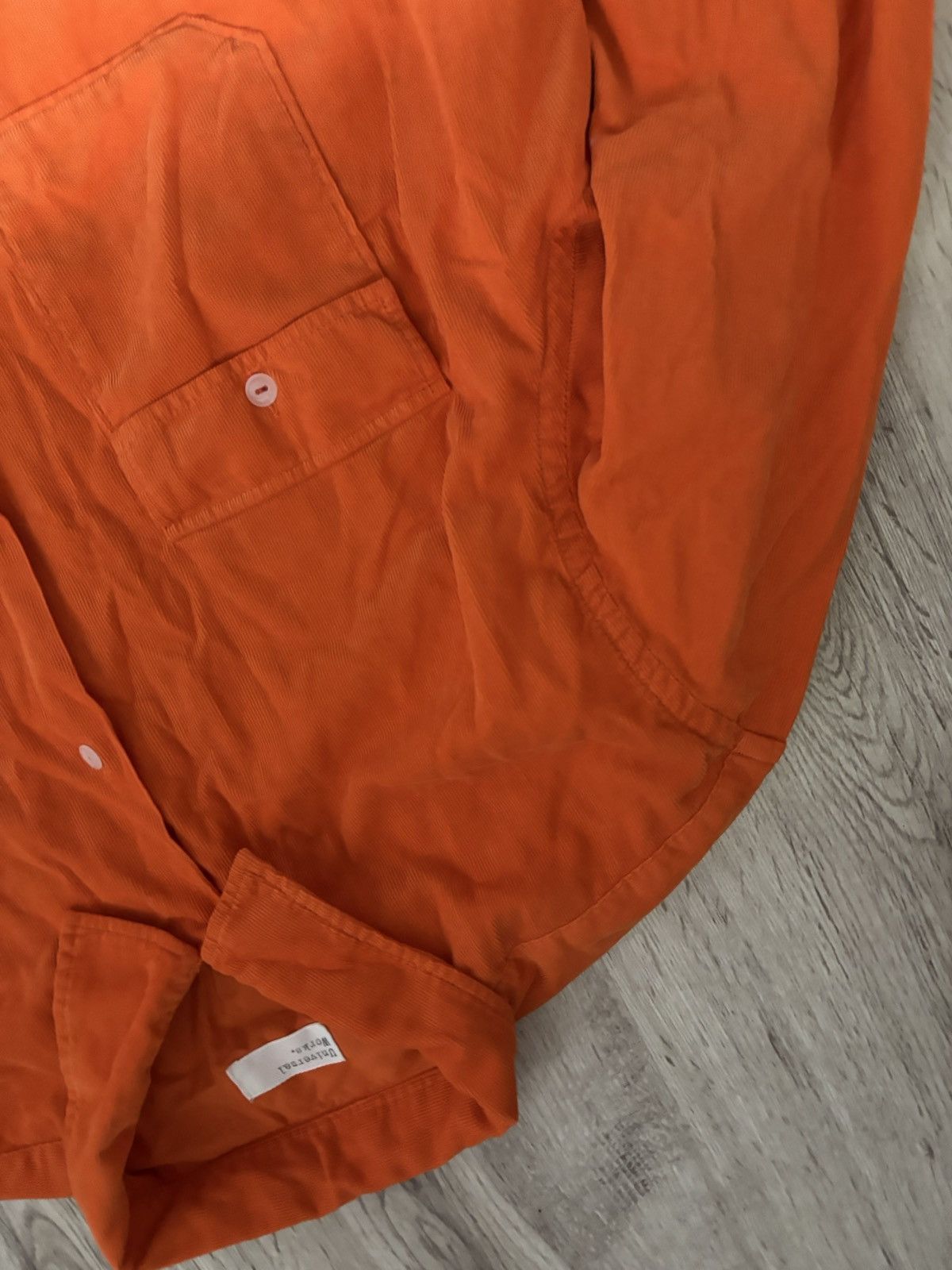 Universal Works Universal Works Mens in Worker Shirt Orange Super Fine Cord Size US XL / EU 56 / 4 - 6 Thumbnail