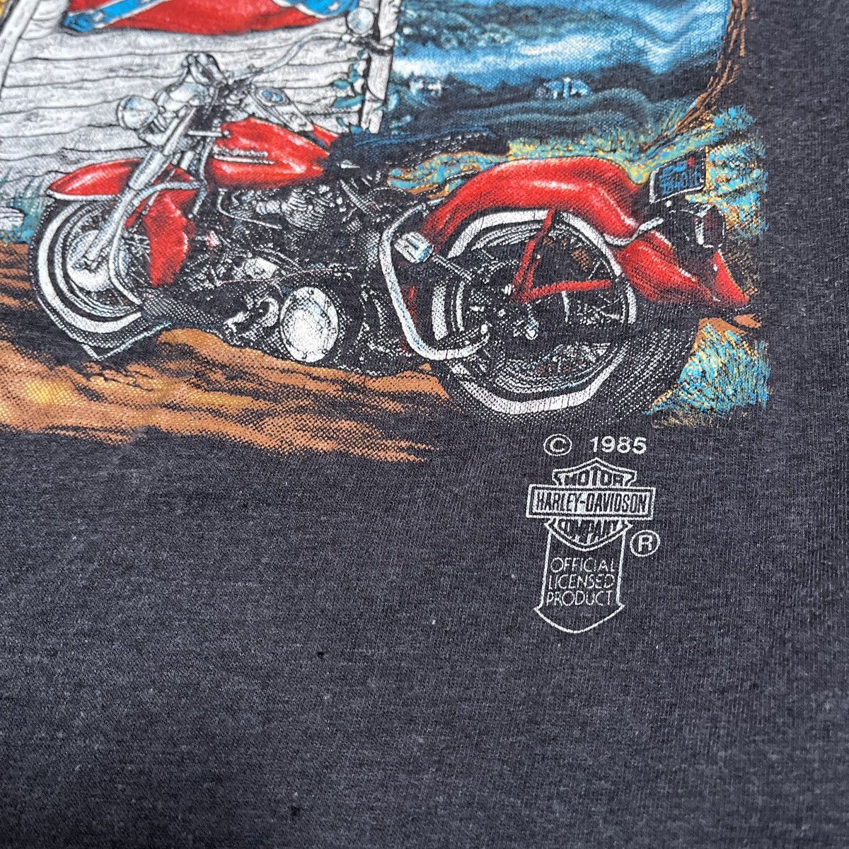 Harley Davidson Vintage Harley Davidson 3D Emblem South 1985 XL Tag Fit Slim Size US XL / EU 56 / 4 - 3 Thumbnail