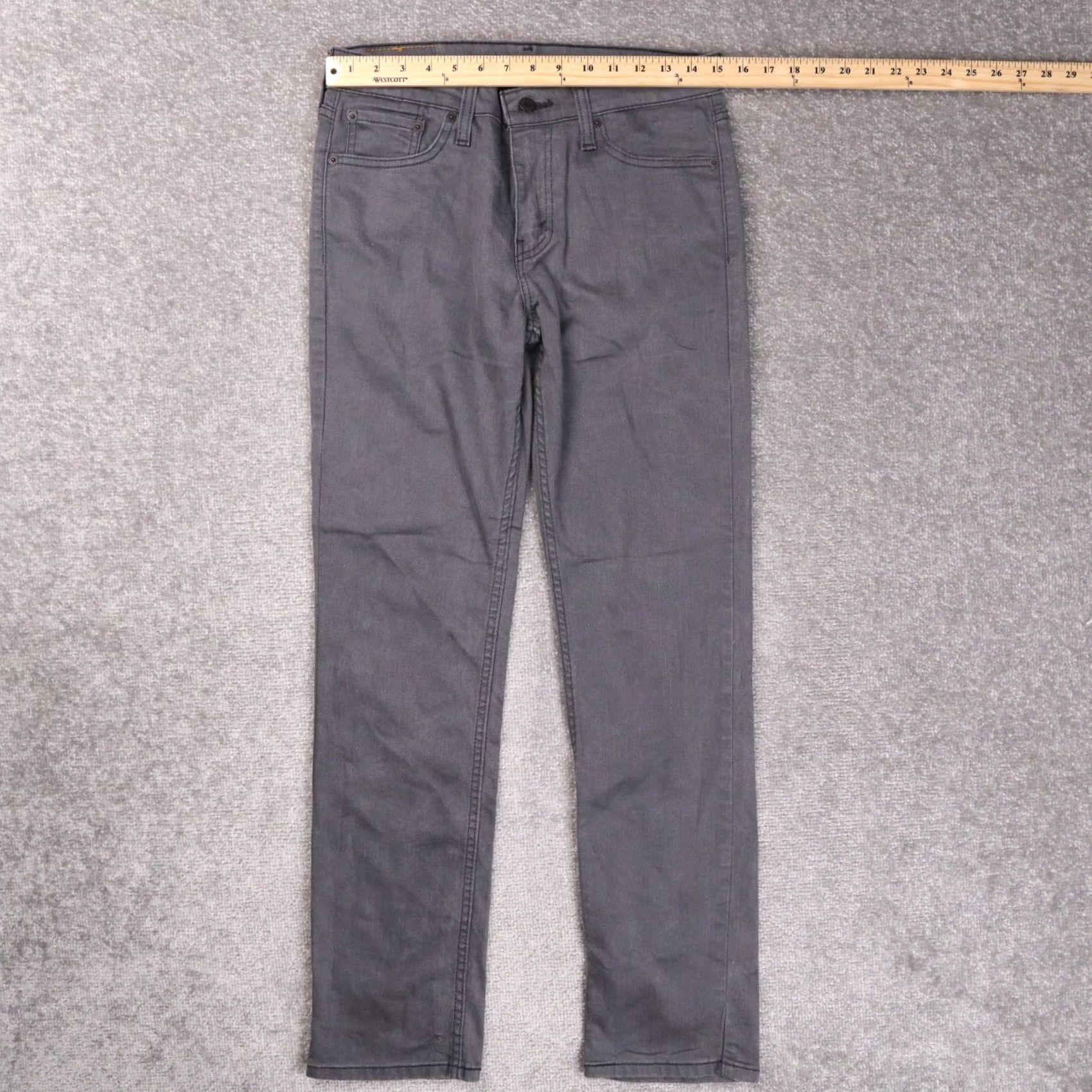 Levi's Levi's 511 Slim Fit Jeans Mens 30x32 Gray Dark Wash Denim 5-Pocket Size US 30 / EU 46 - 2 Thumbnail